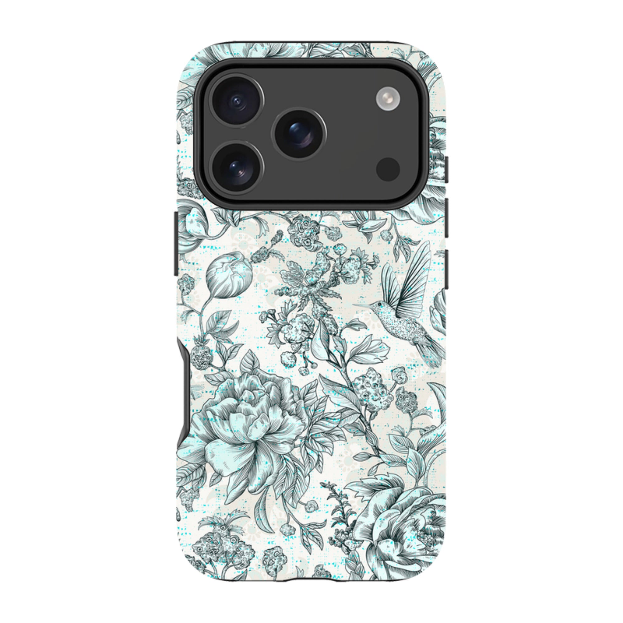 iPhone Tough Case - Blue Peonies