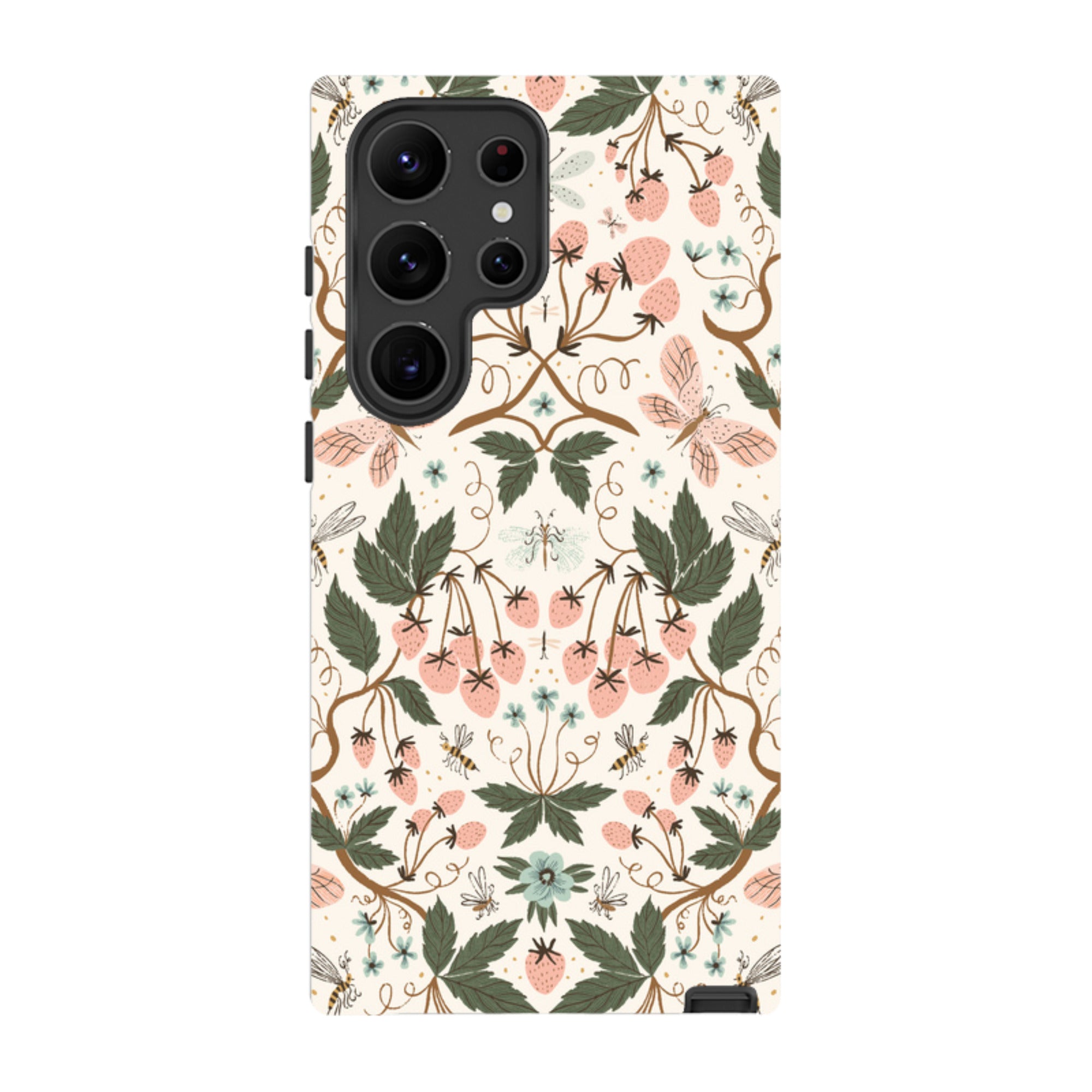 Samsung Tough Case - Bugs And Berries Pattern By Meghann Rader