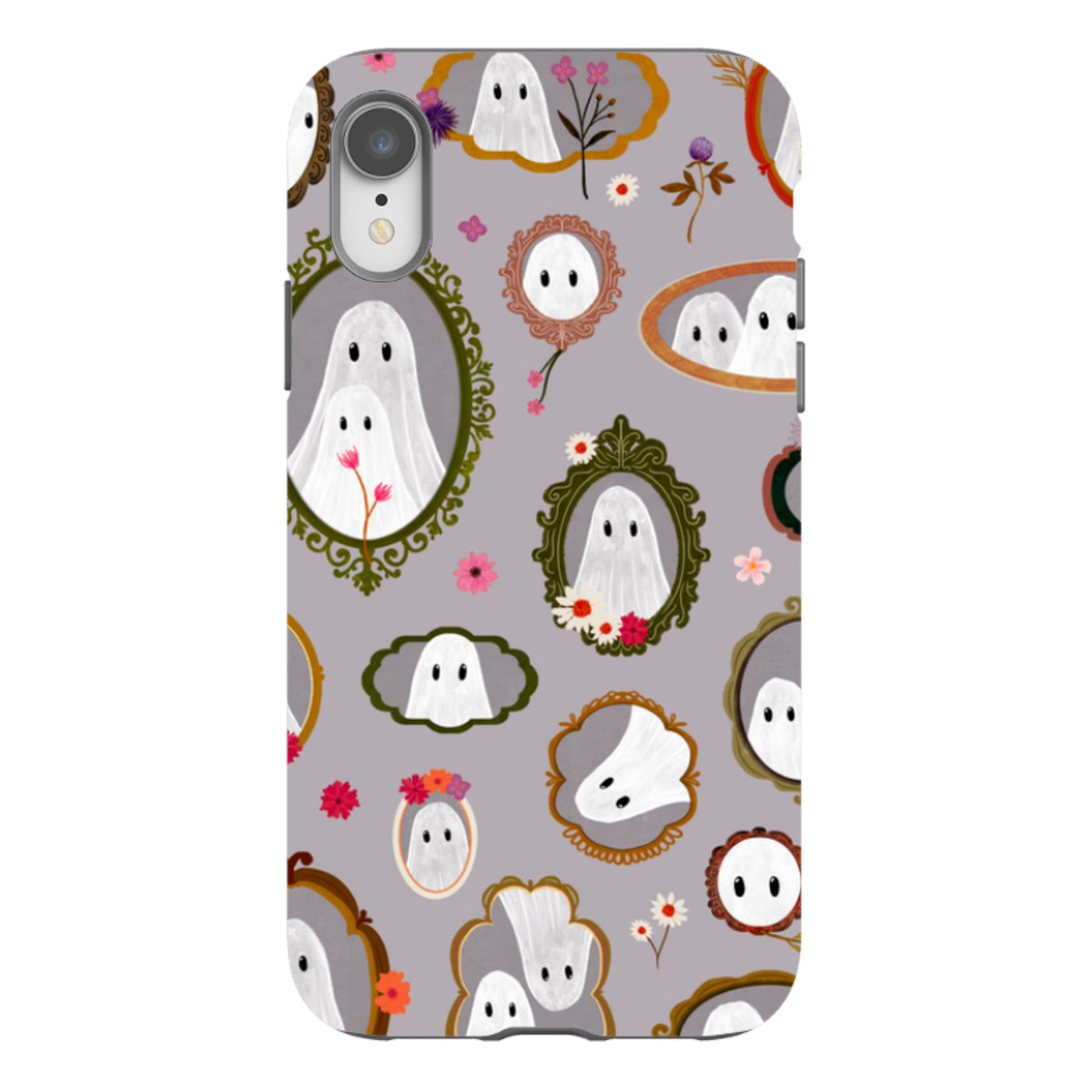 iPhone Tough Case - Framed Ghosts - Mauve By Katherine Quinn