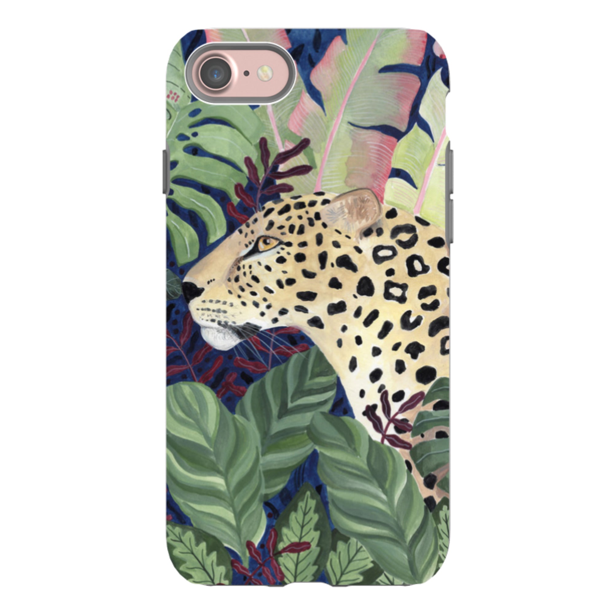 iPhone Tough Case - Leopard In Leaves By Bex Parkin