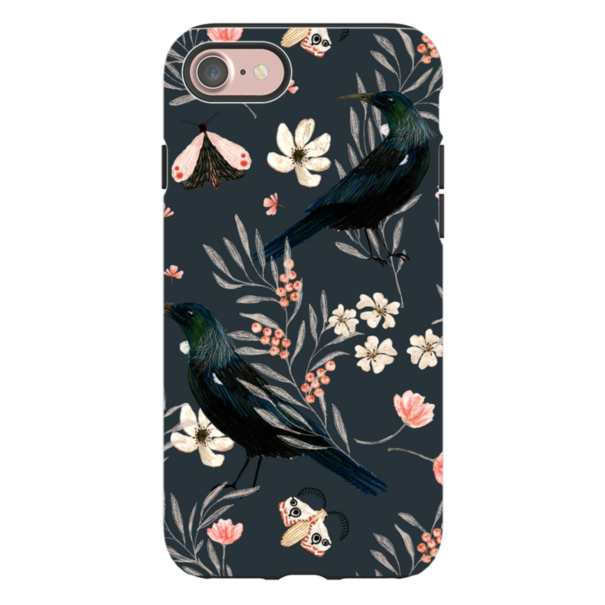 iPhone Tough Case - Moths And Tuis By Katherine Quinn