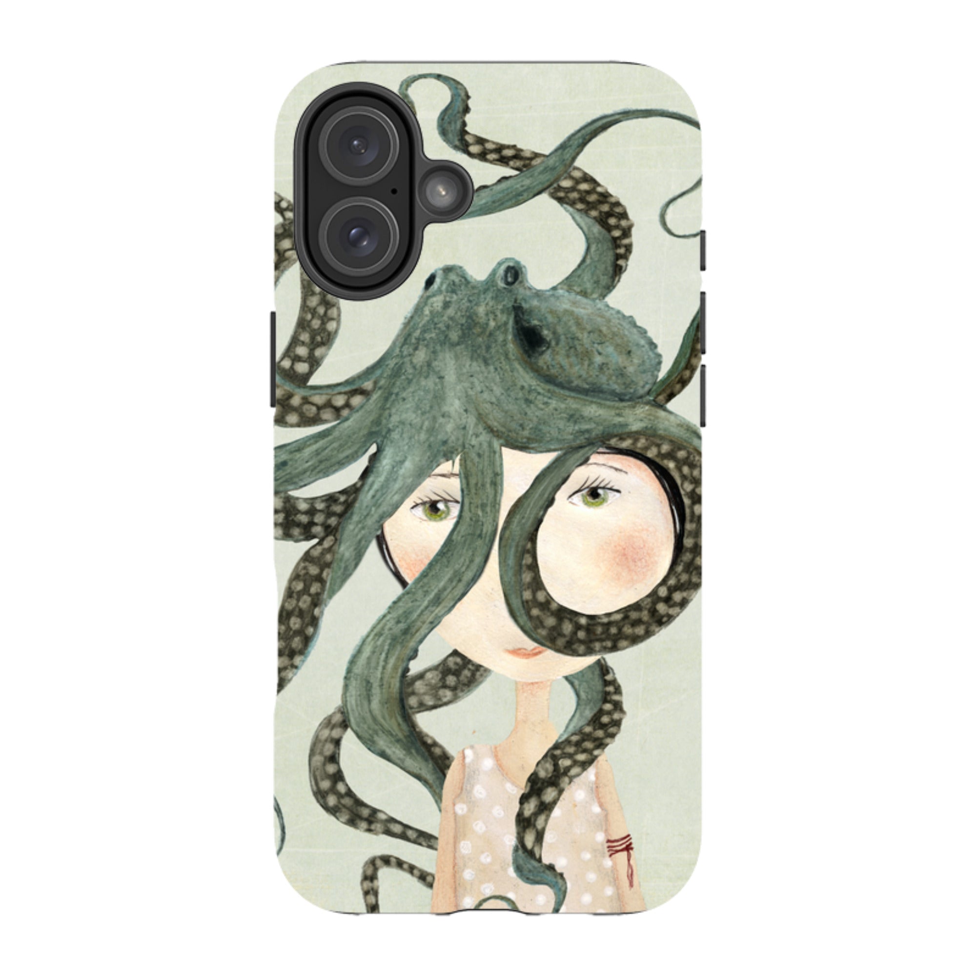 iPhone Tough Case - Octopus Girl By Katherine Quinn