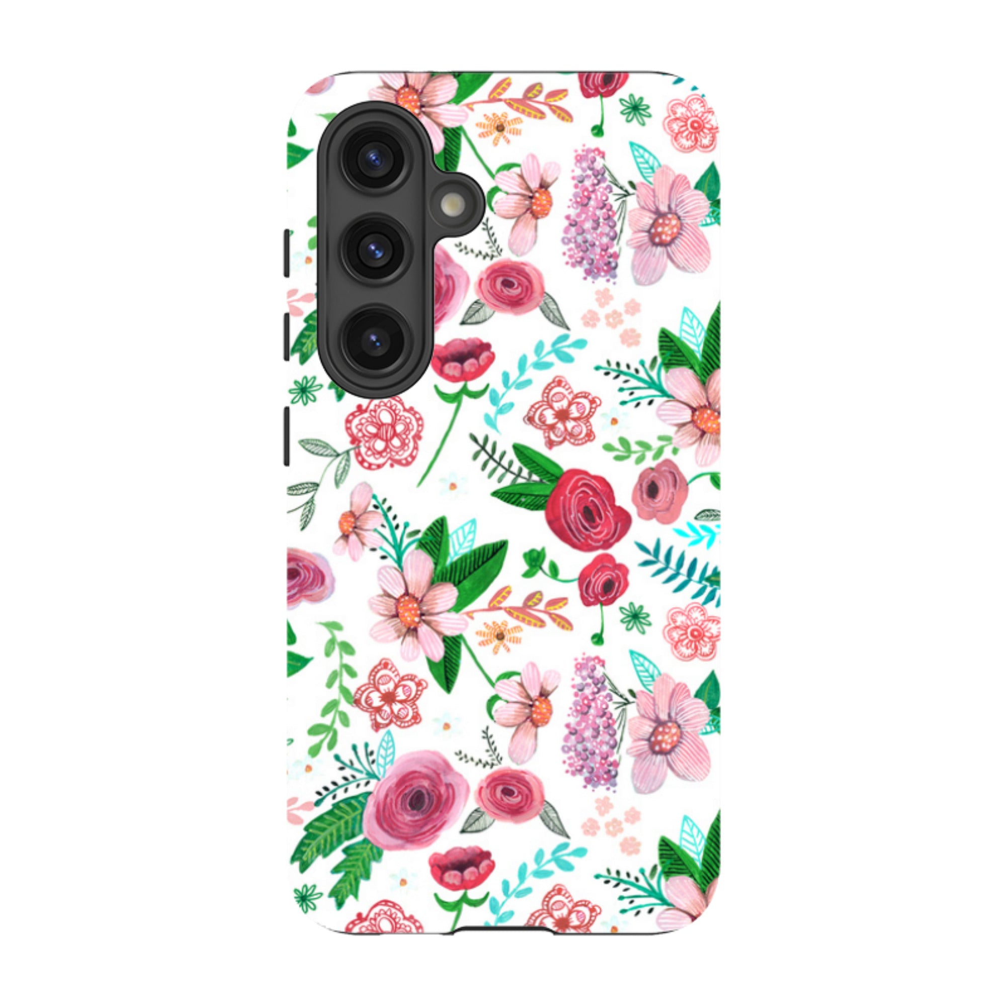 Samsung Tough Case - White Floral By Caroline Bonne Muller