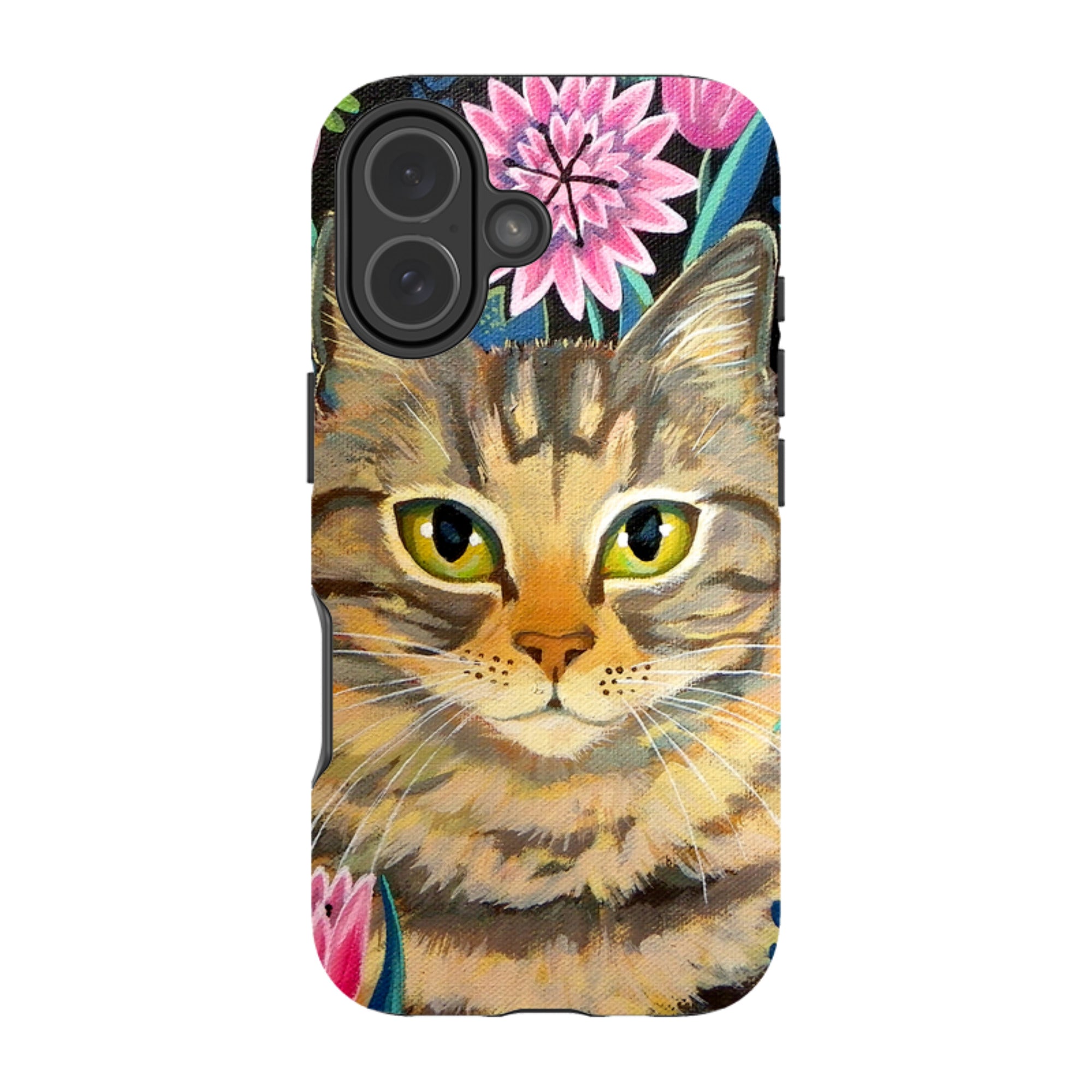 iPhone Tough Case - Tabby Cat By Mary Stubberfield
