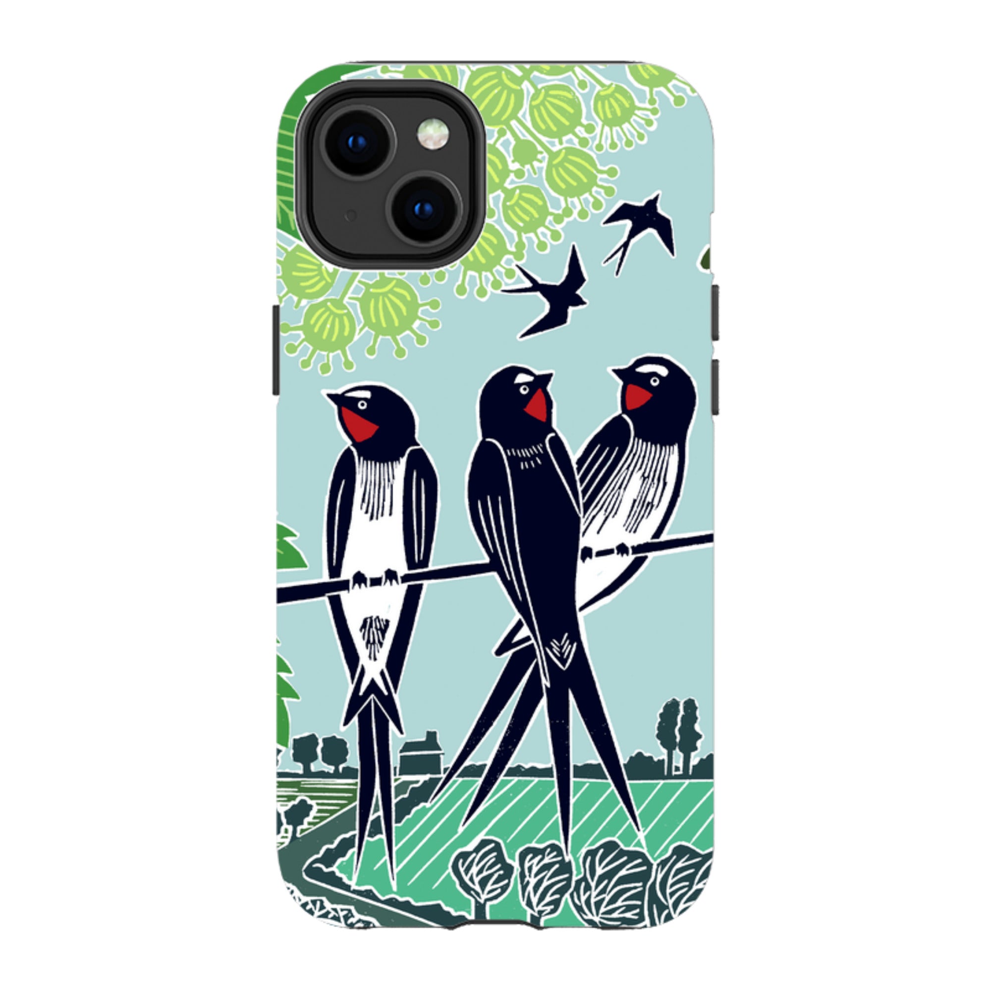 iPhone Tough Case - Swallows By Kate Heiss