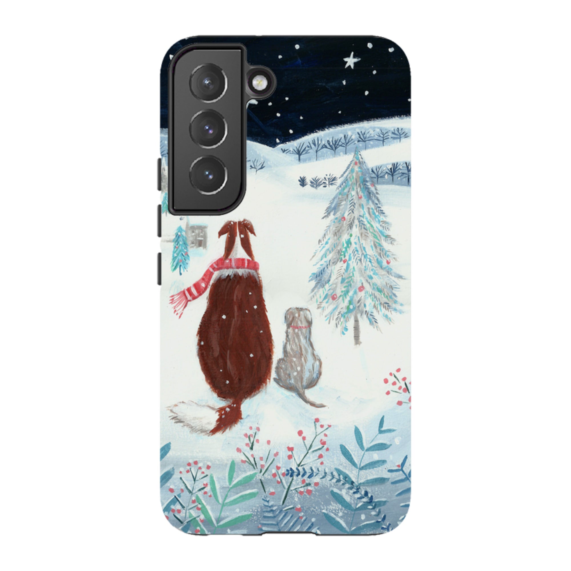 Samsung Tough Case - Snow Dogs By Mary Stubberfield