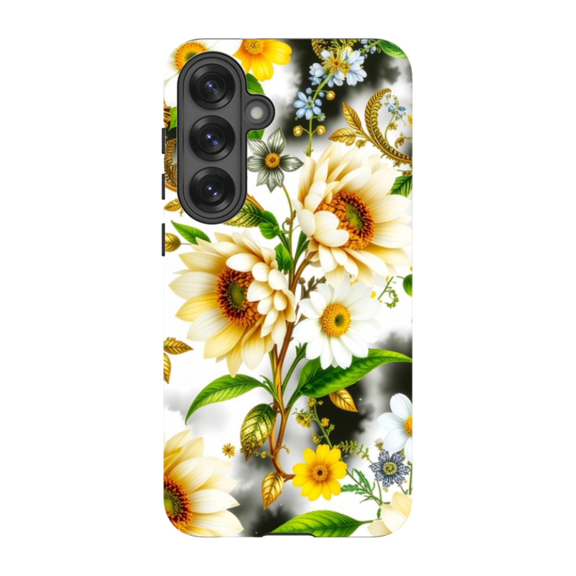 Samsung Tough  Case - Gold Flowers
