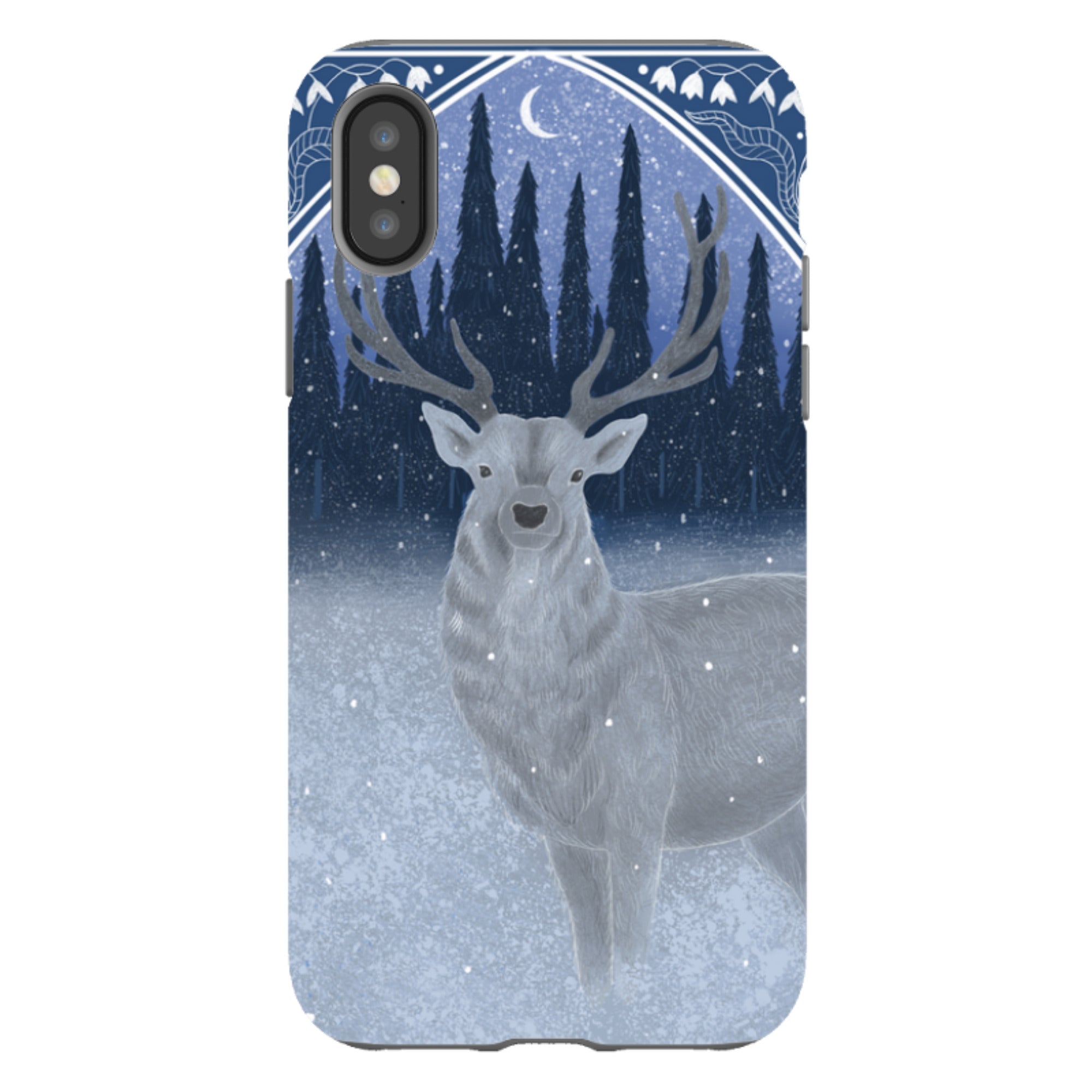 iPhone Tough Case - Winter Stag By Bex Parkin