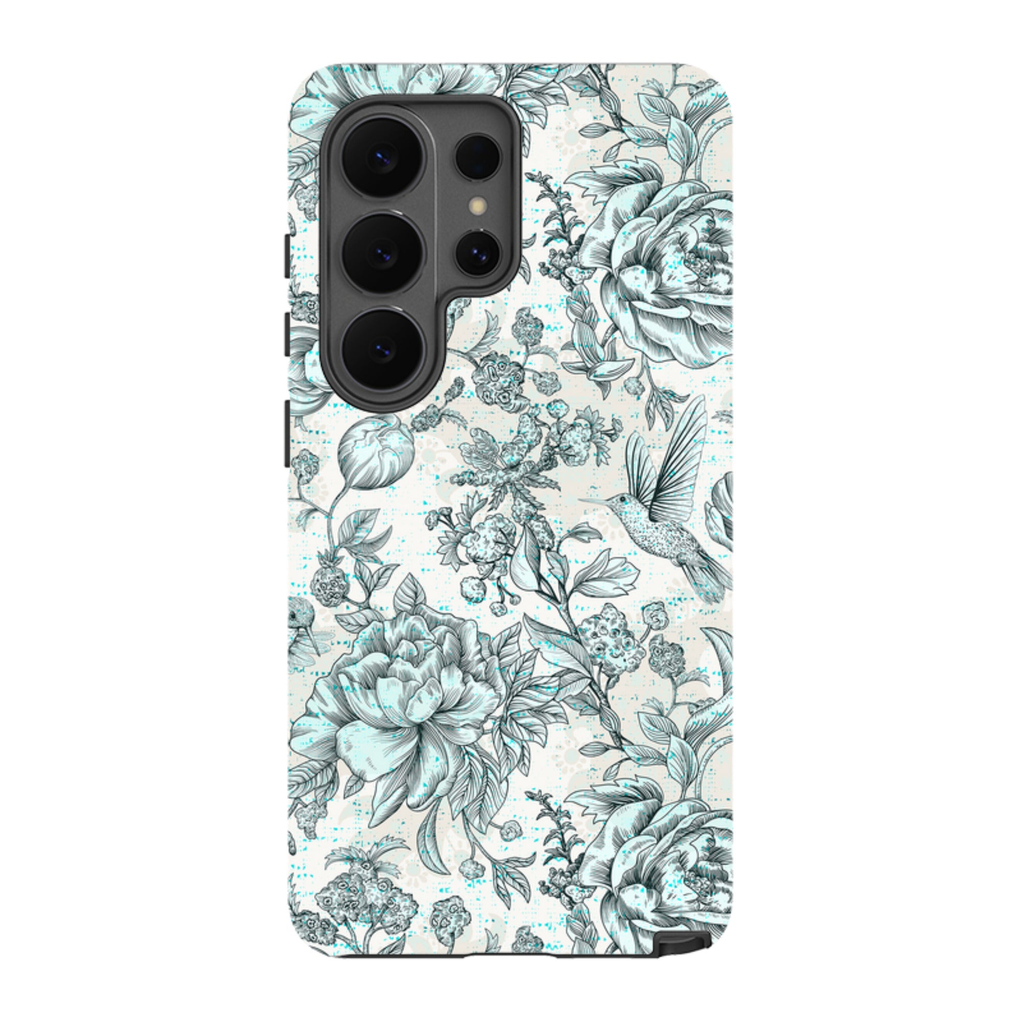 Samsung Tough Case - Blue peonies