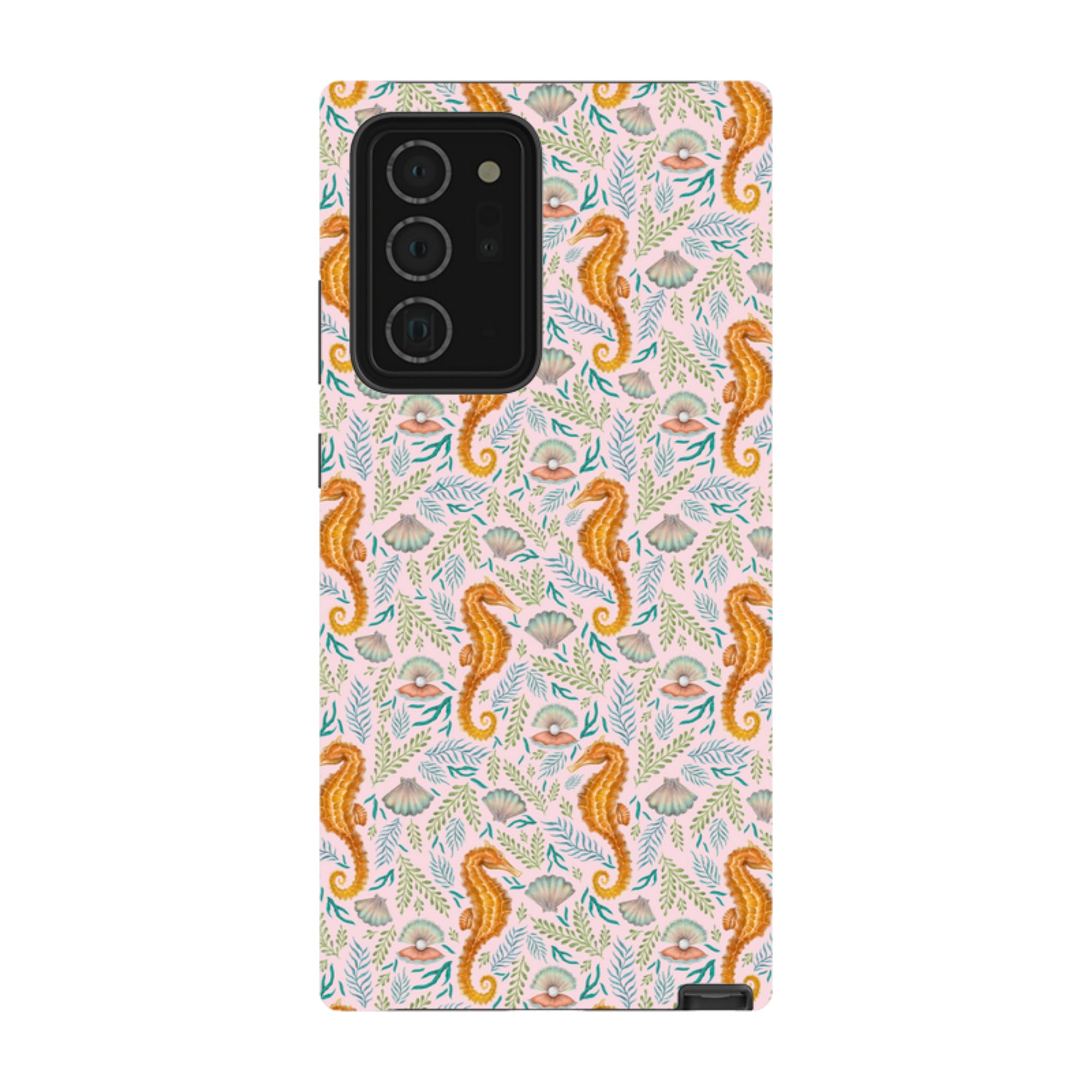 Samsung Tough Case - Seahorse Pink By Catherine Rowe