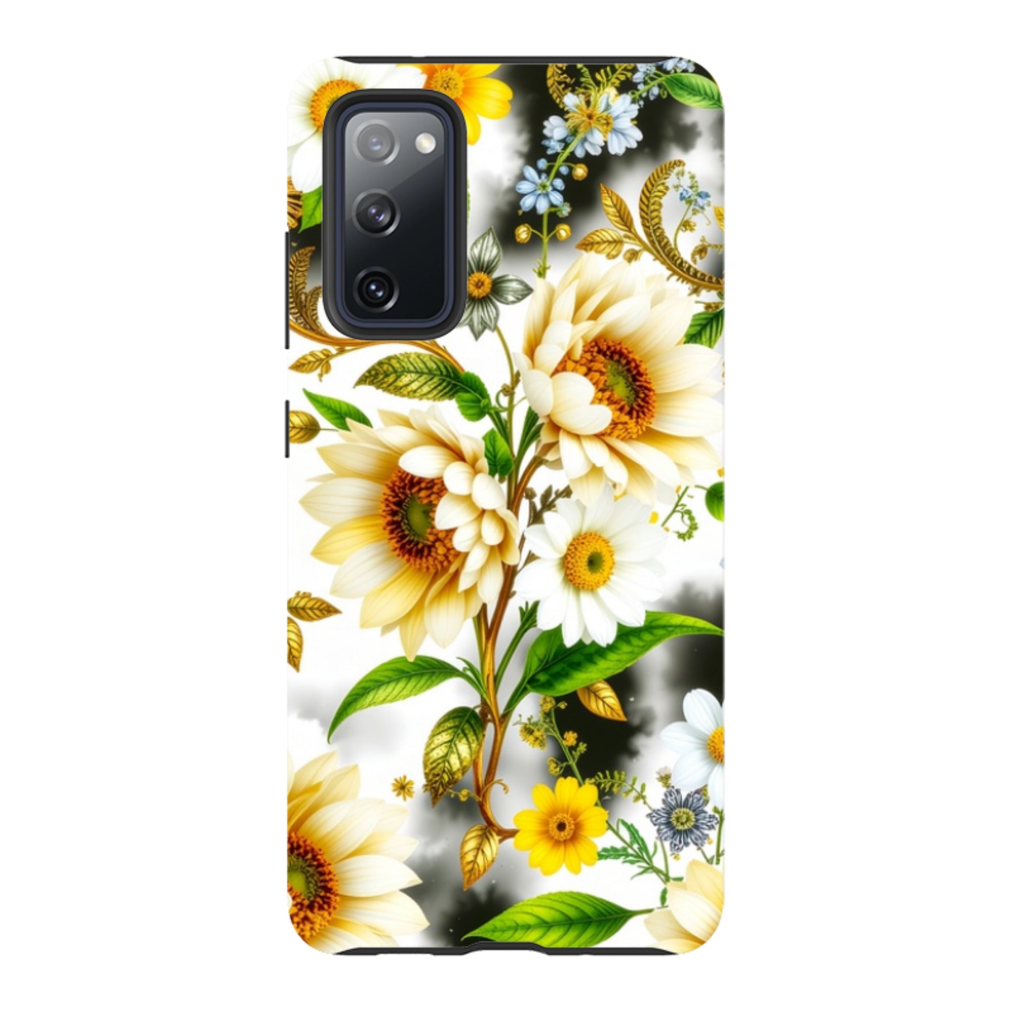 Samsung Tough  Case - Gold Flowers