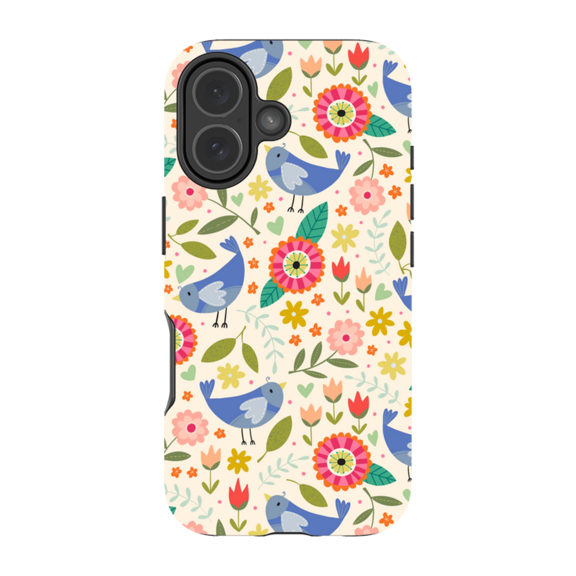 iPhone Tough Case - Bird Pattern I By Suzy Taylor