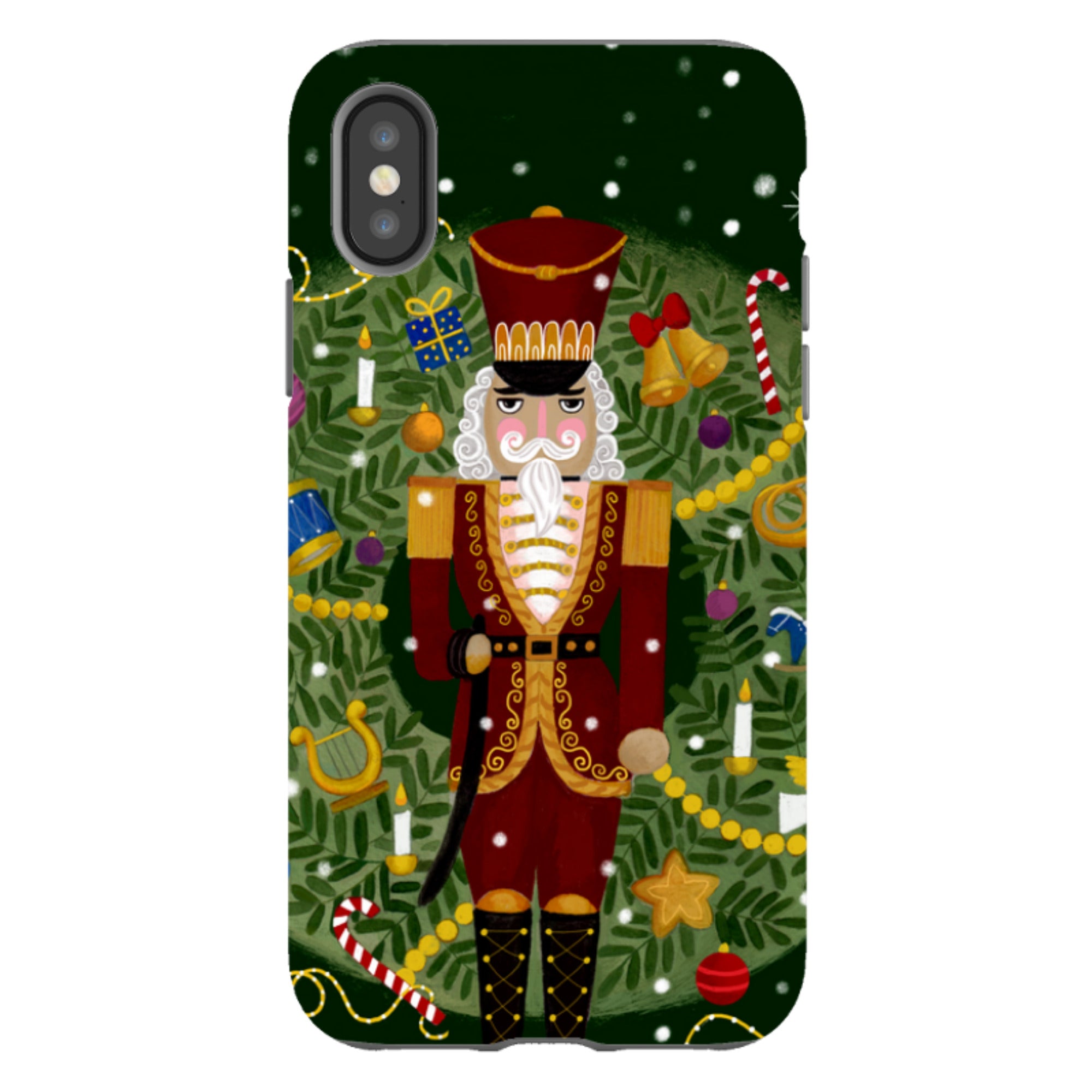 iPhone Tough Case - Red Nutcracker By Bex Parkin
