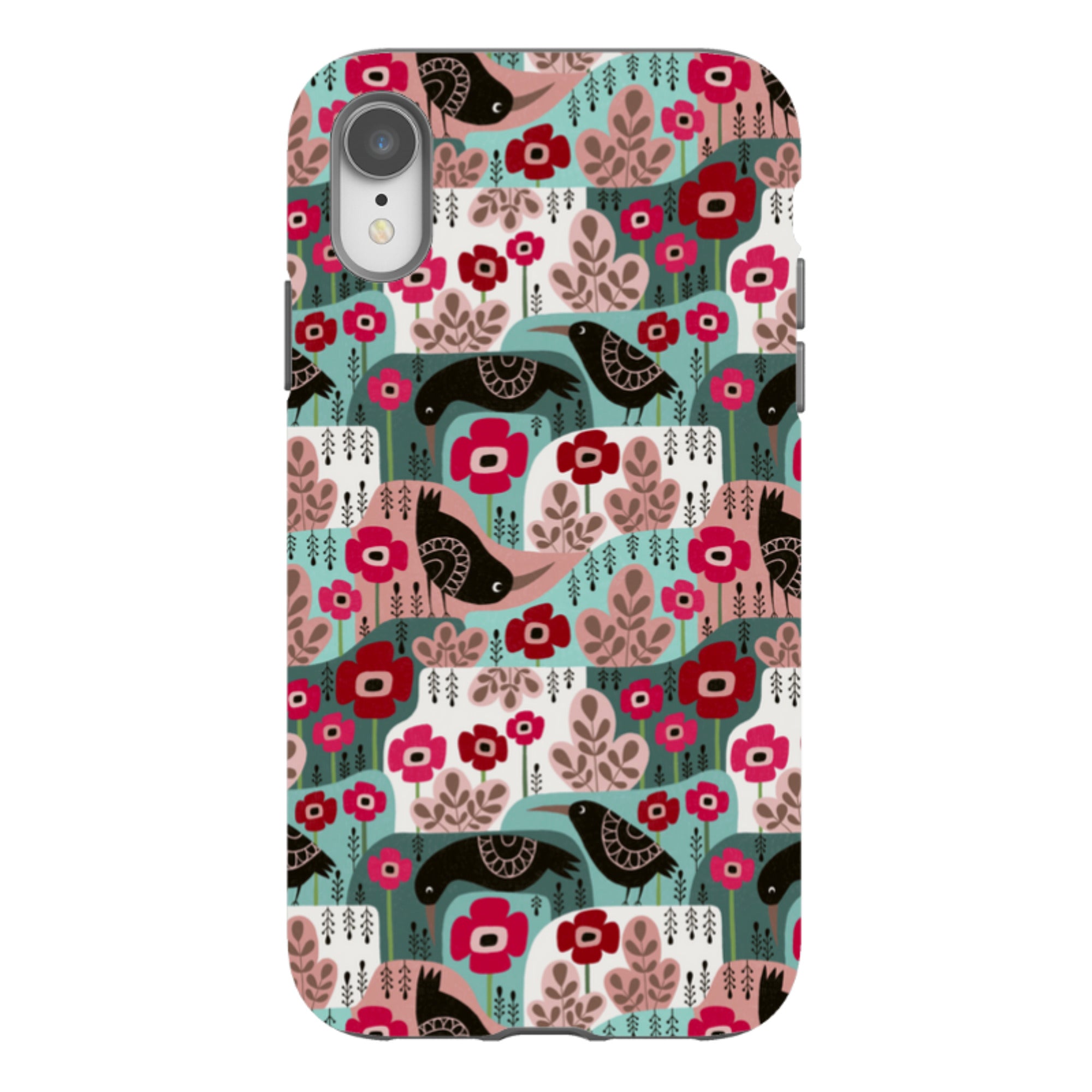 iPhone Tough Case - Poppies And Crow By Suzy Taylor