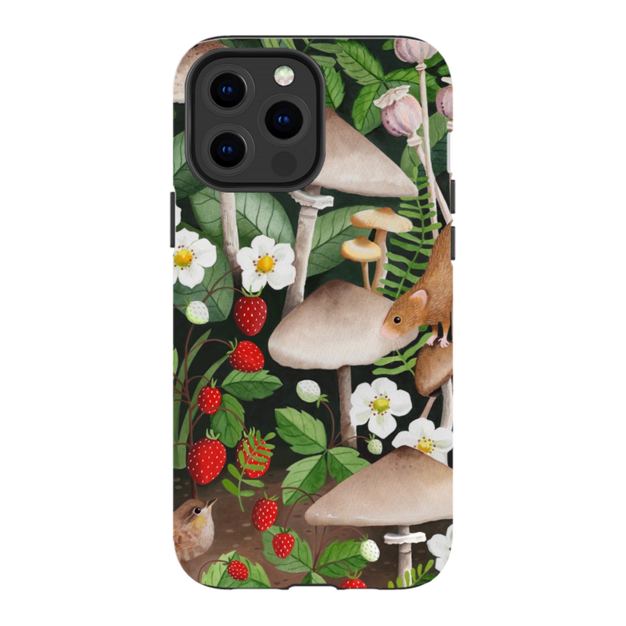 iPhone MagSafe Tough Case - Strawberry Patch By Bex Parkin