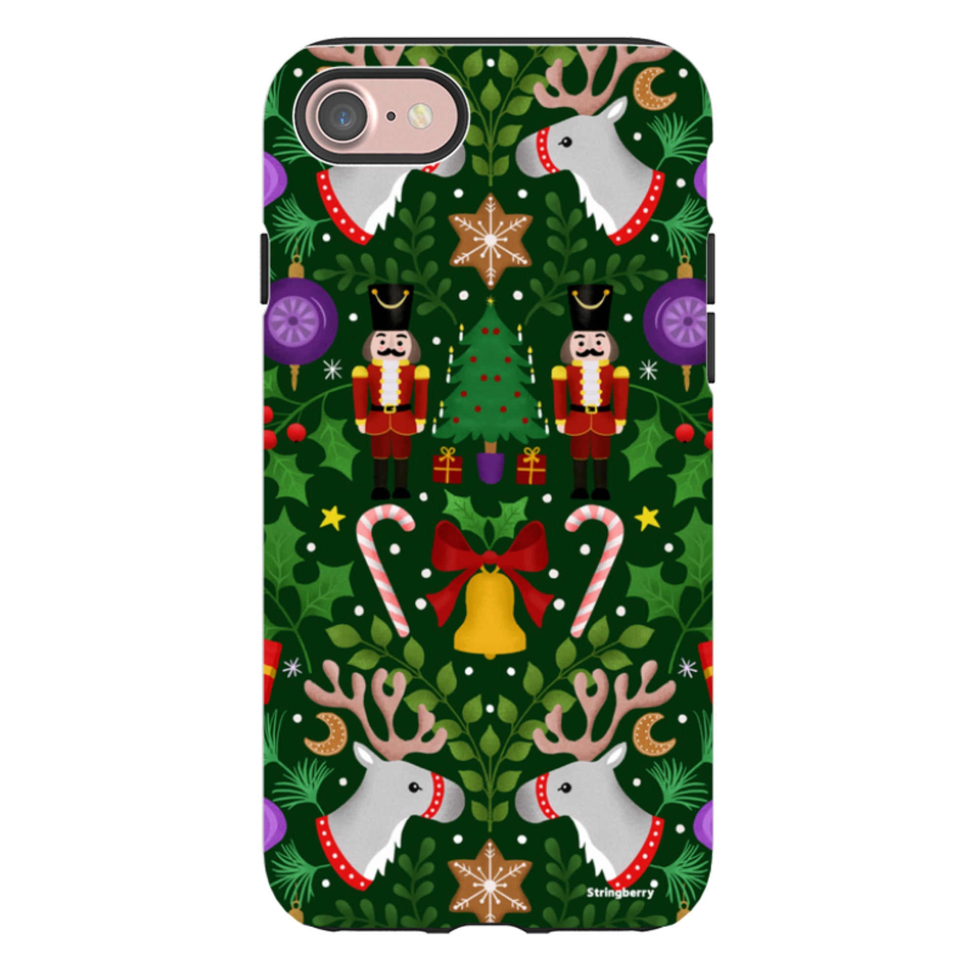 iPhone Tough Case - Xmas Pattern I By Bex Parkin