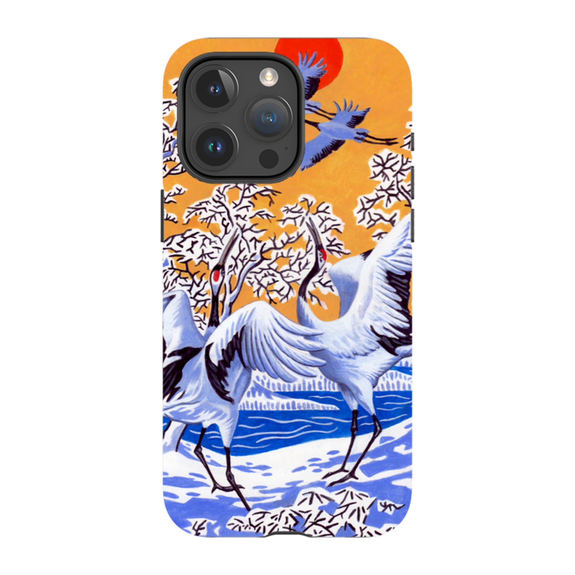 iPhone MagSafe Tough Case -  Japanese Cranes By Philip Hood
