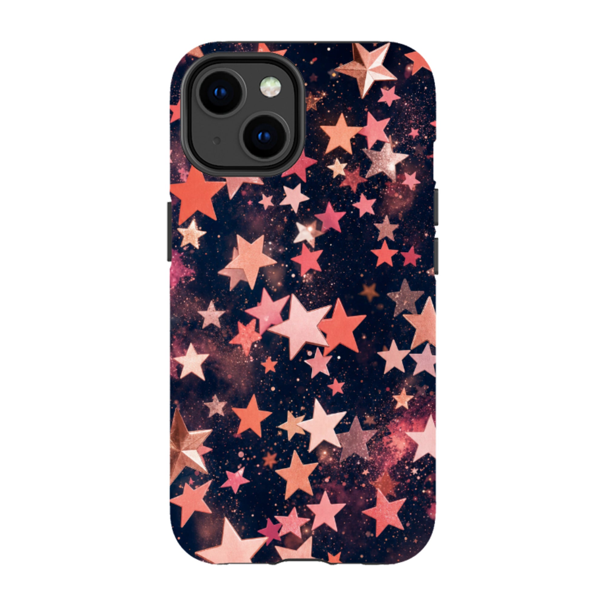 iPhone Tough Case - Rose Gold Galaxy Star