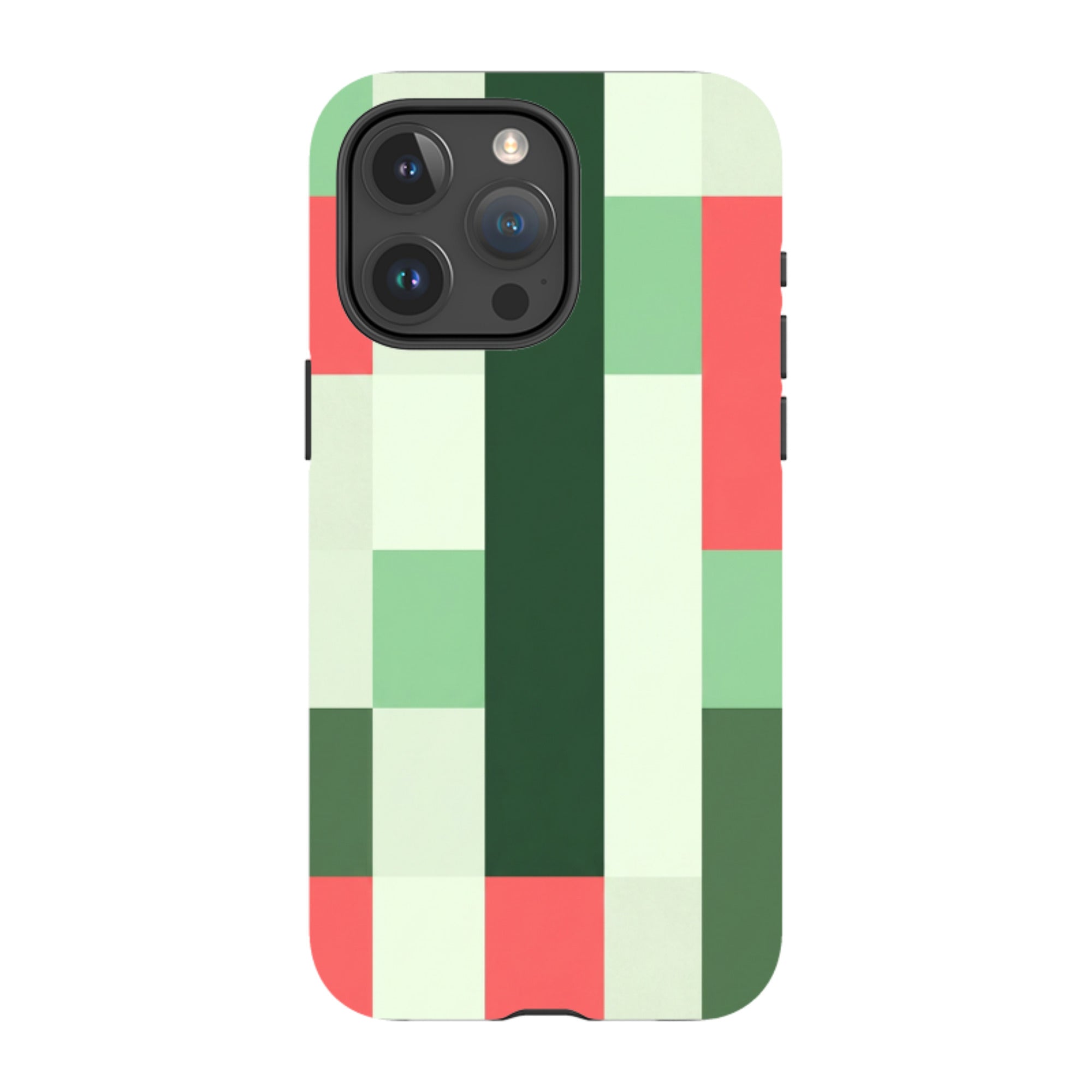 iPhone MagSafe Tough Case - Retro Abstract Gingham