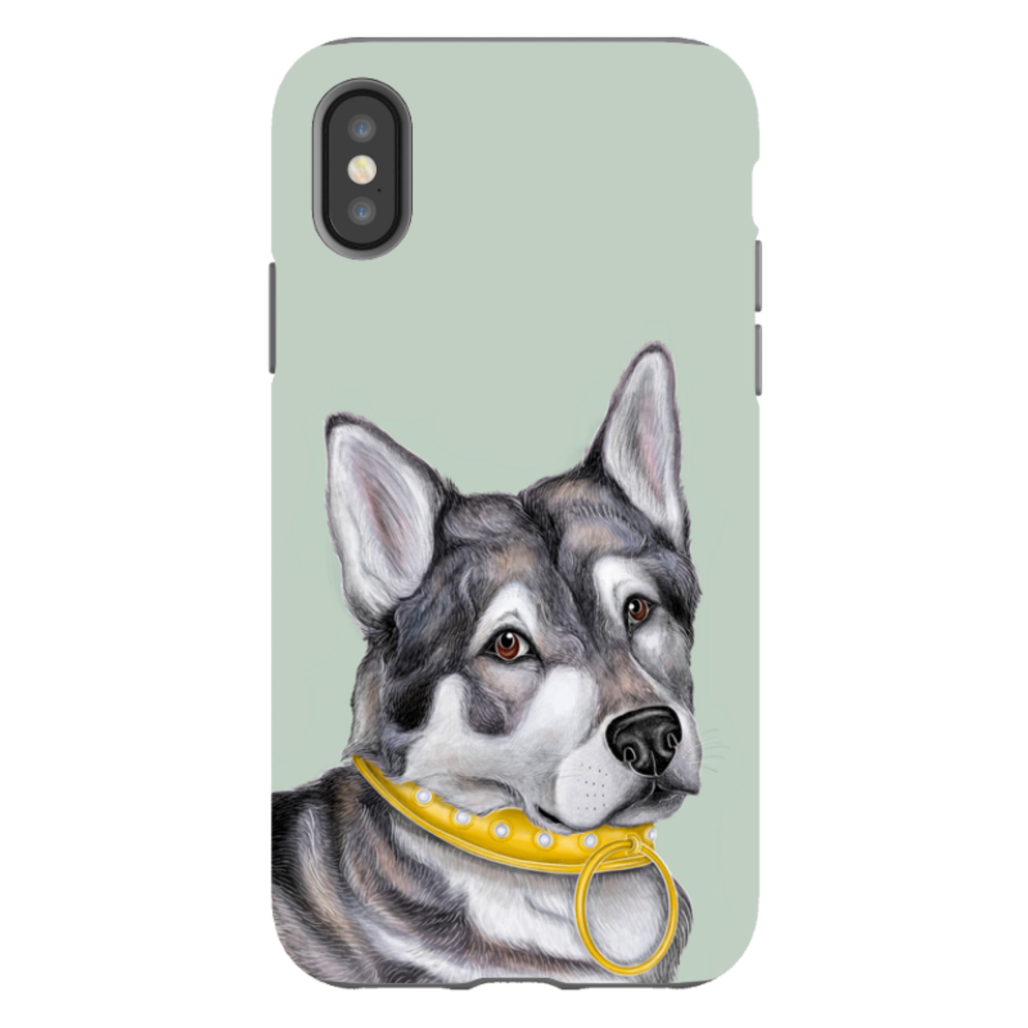 iPhone Tough Case - Huskey By Catherine Rowe