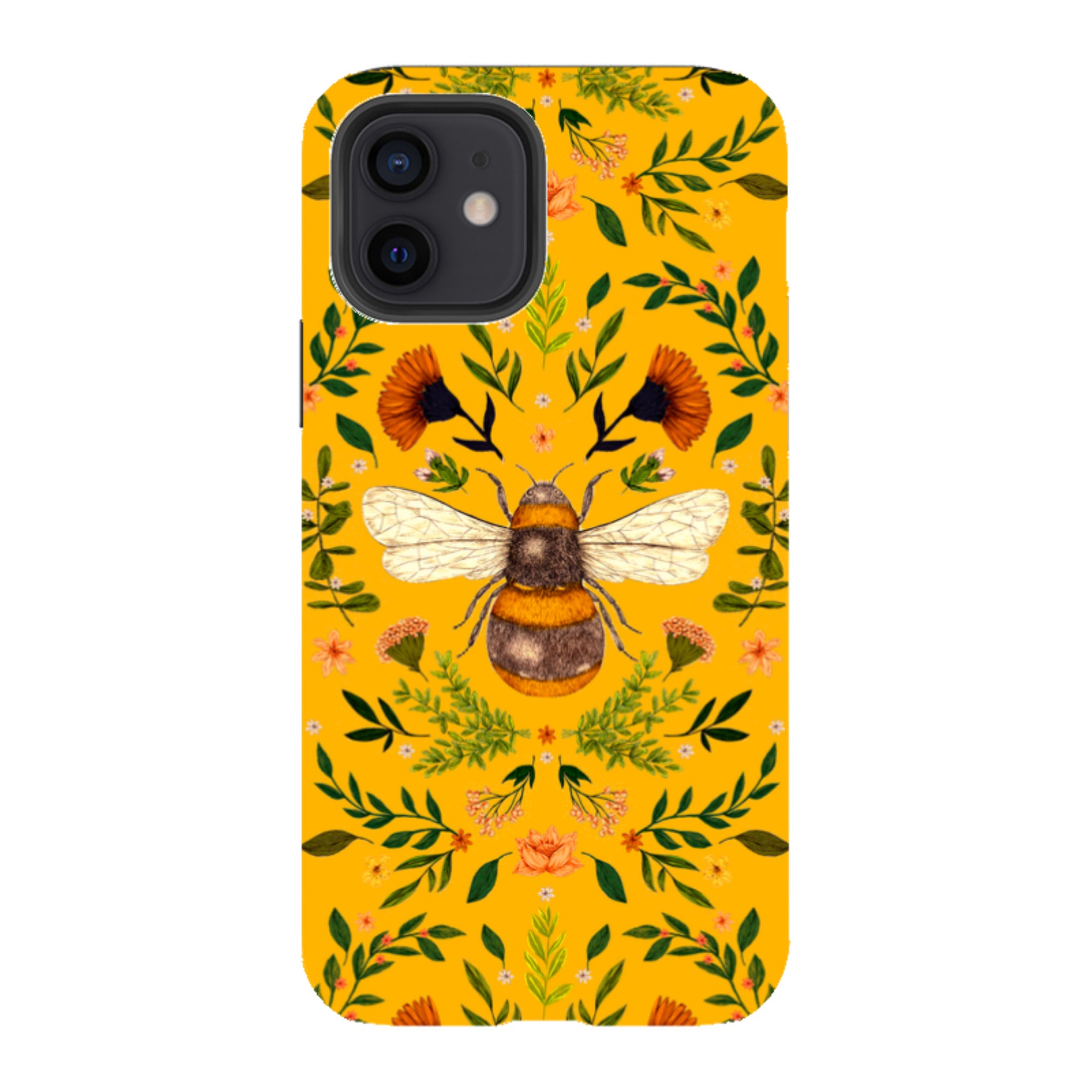 iPhone Tough Case - Botanical Bee Honey By Jade Mosinski