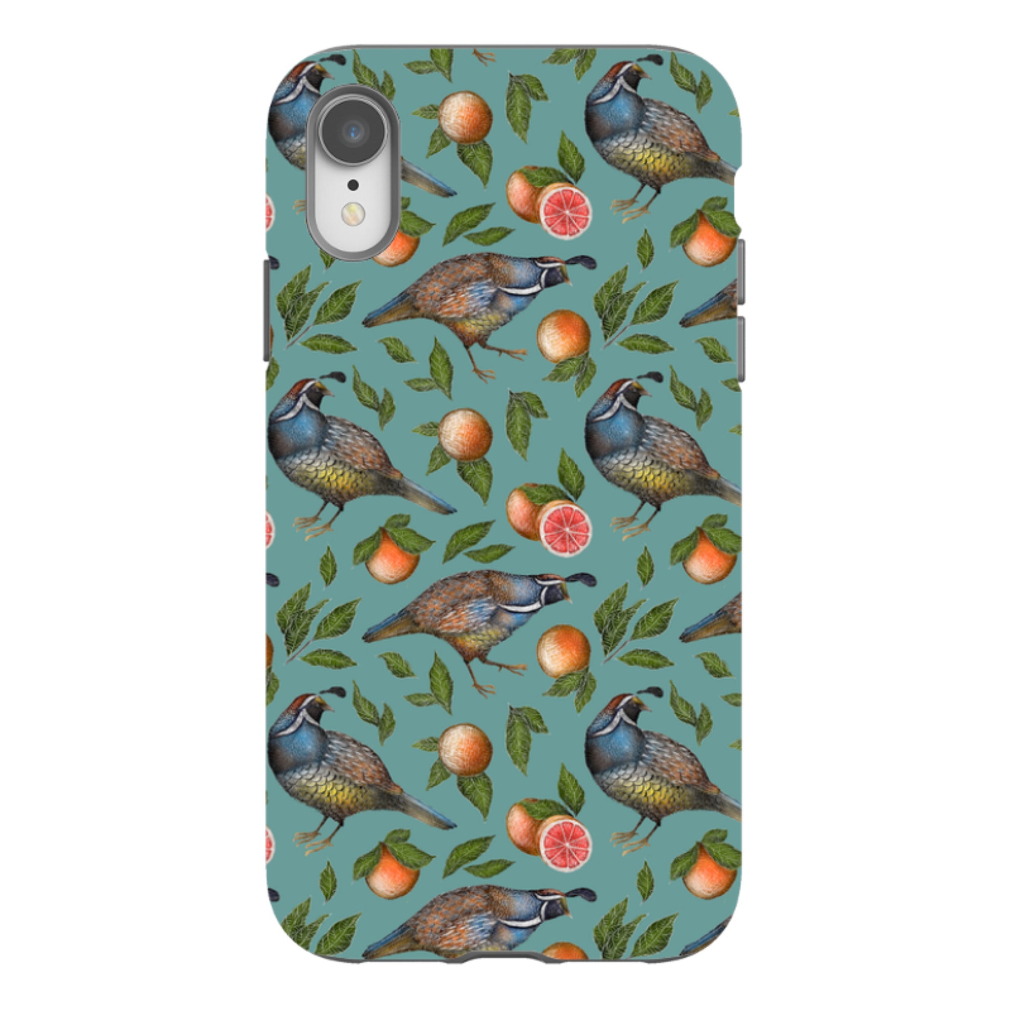 iPhone Tough Case - Quails Pattern By Catherine Rowe