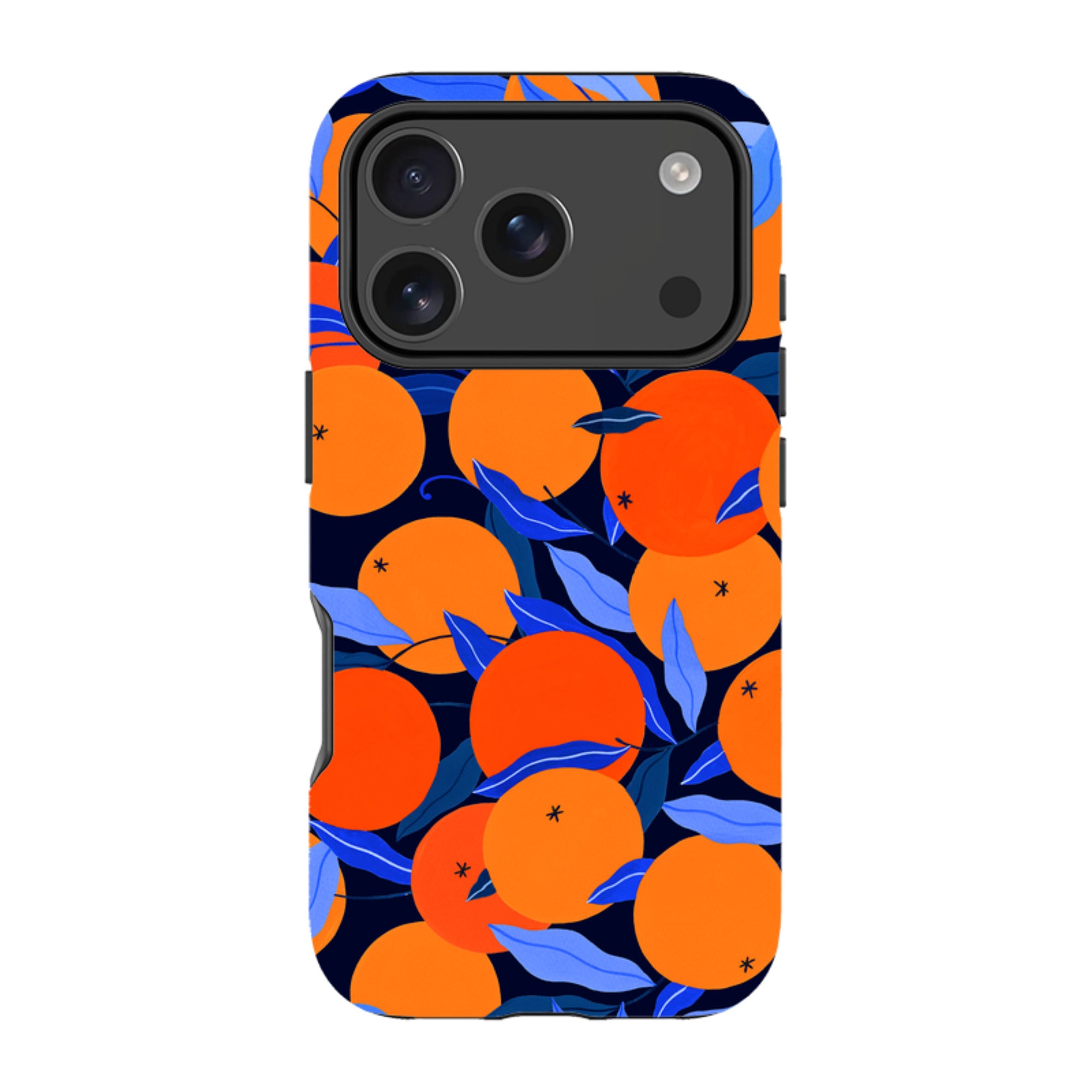 iPhone Tough Case - Arancello Navy Pattern By Madalina Andronic