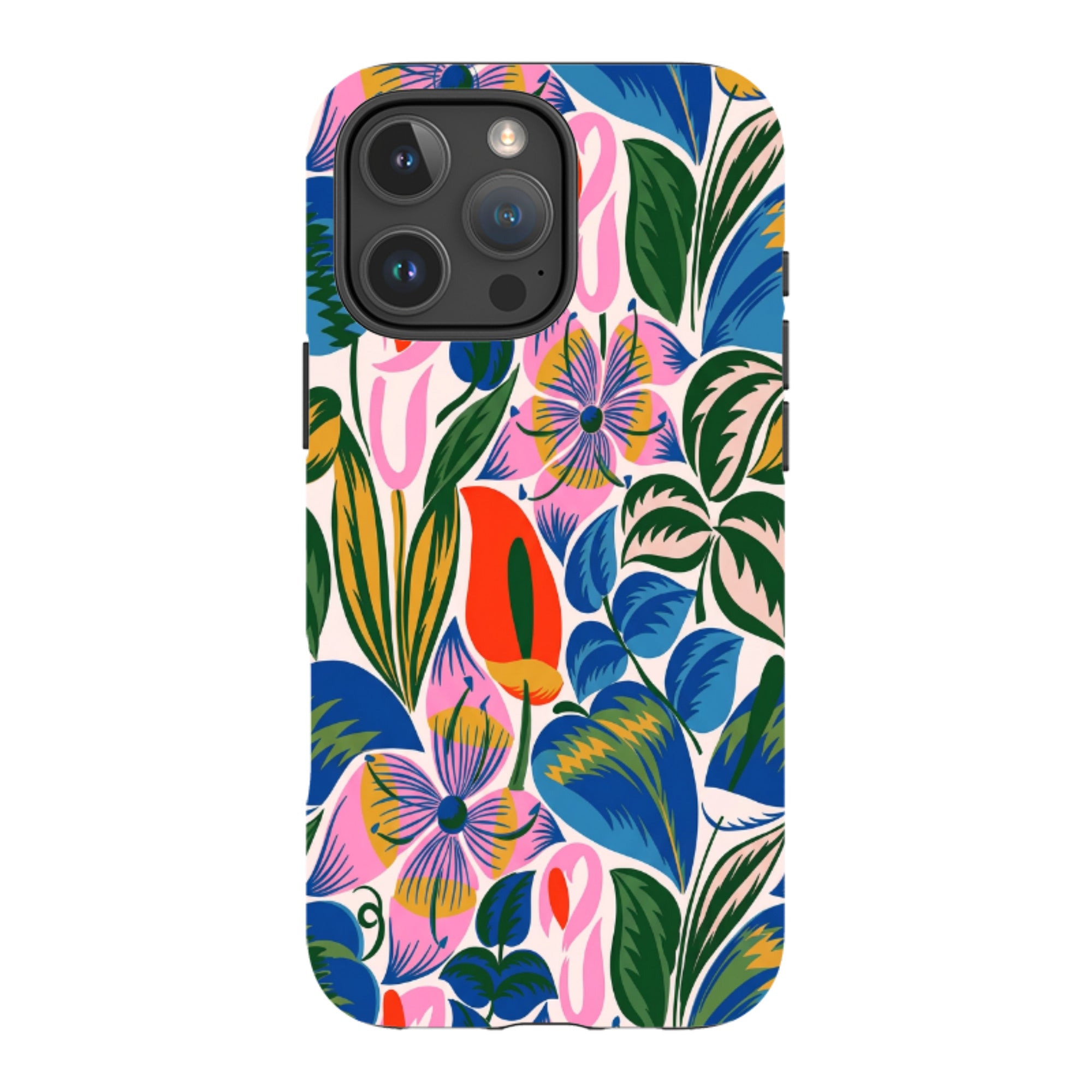 iPhone MagSafe Tough Case - Retro Tropical Floral