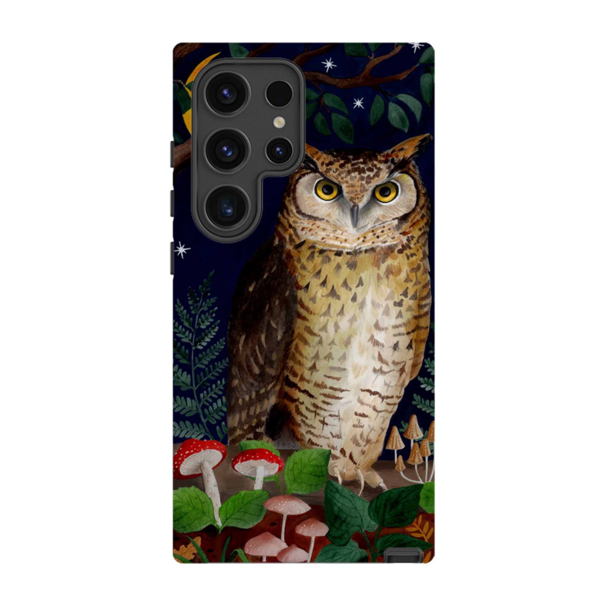Samsung Tough Case - Mushroom Owl By Bex Parkin