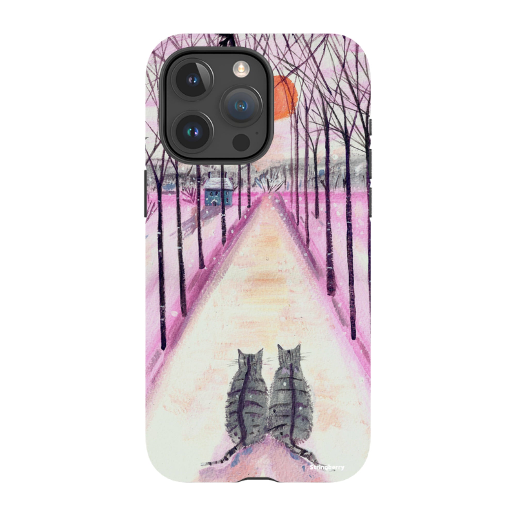 iPhone MagSafe Tough Case - Winter Cats By Mary Stubberfield