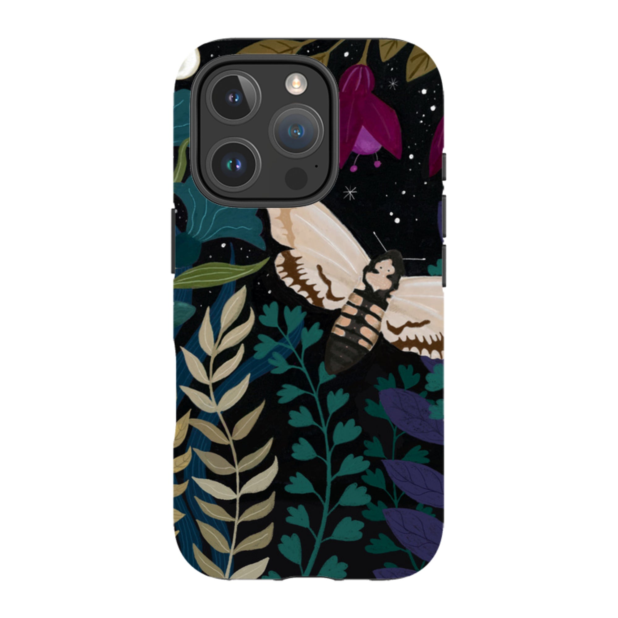 iPhone Tough Case - Midnight Moths By Bex Parkin
