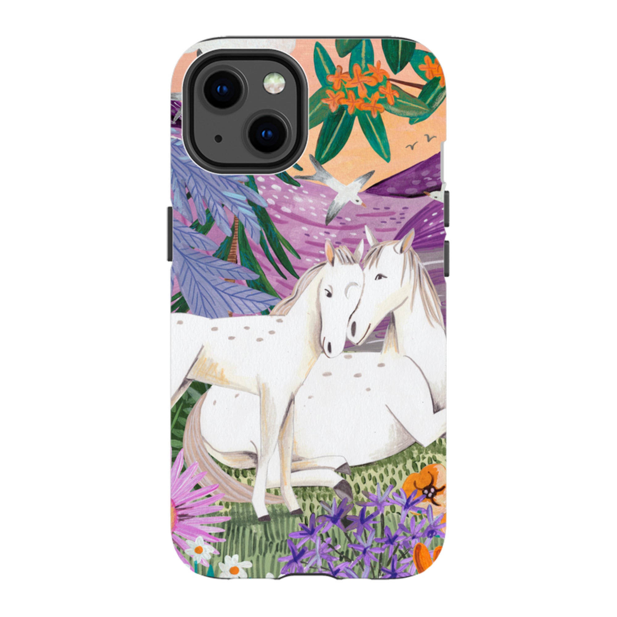 iPhone Tough Case - Horses By Caroline Bonne Muller