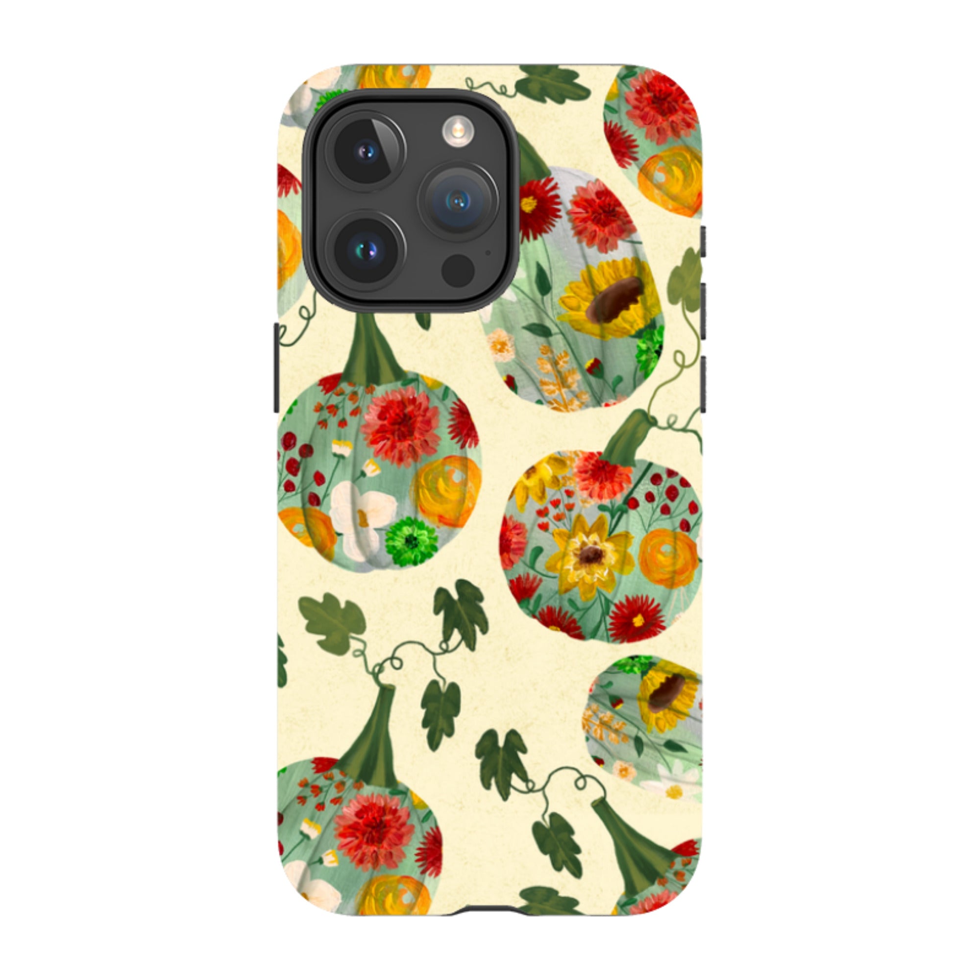 iPhone MagSafe Tough Case - Floral Pumpkins By Abby Jacobs