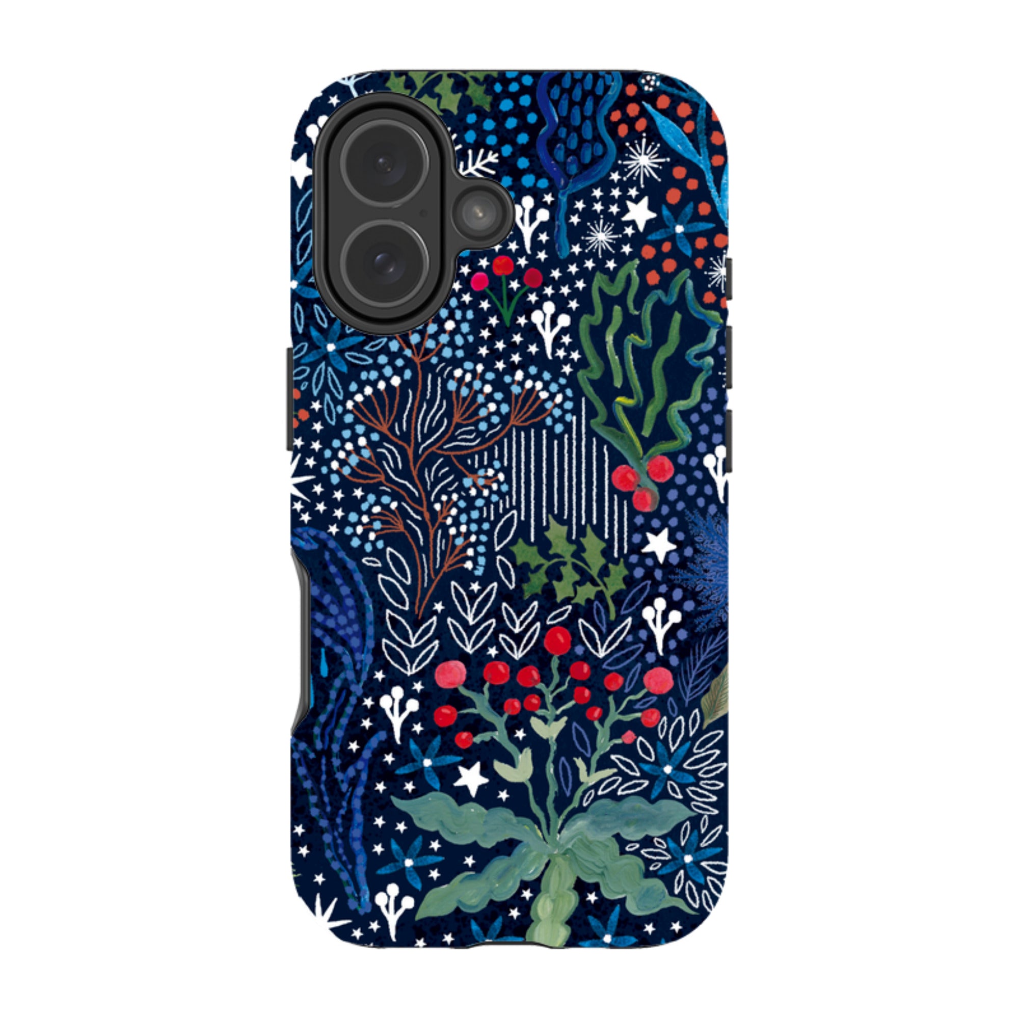 iPhone Tough Case - Winter Flowers I By Emma Frances Grant