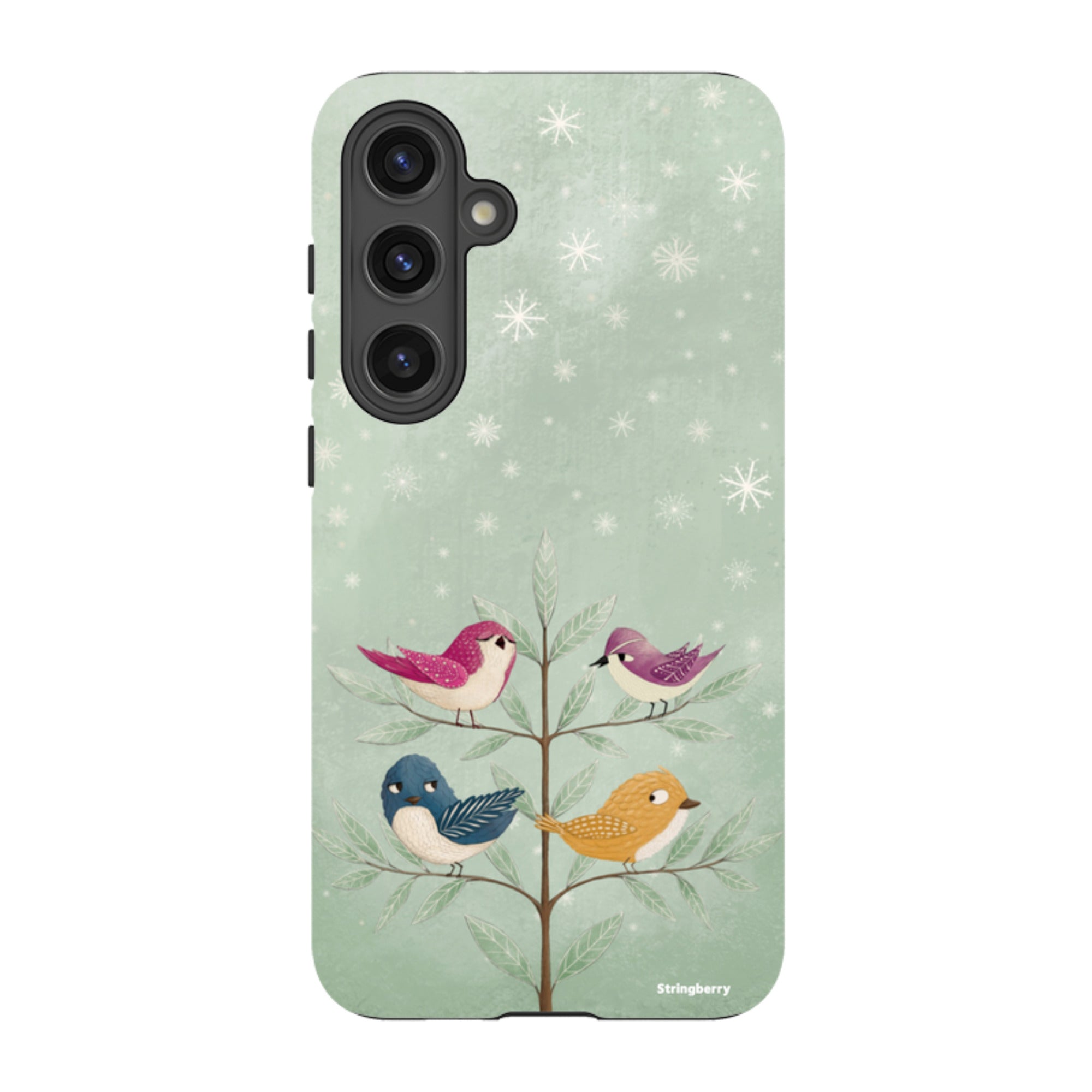 Samsung Tough Case - Garden Birds Aqua By Maja Lindberg