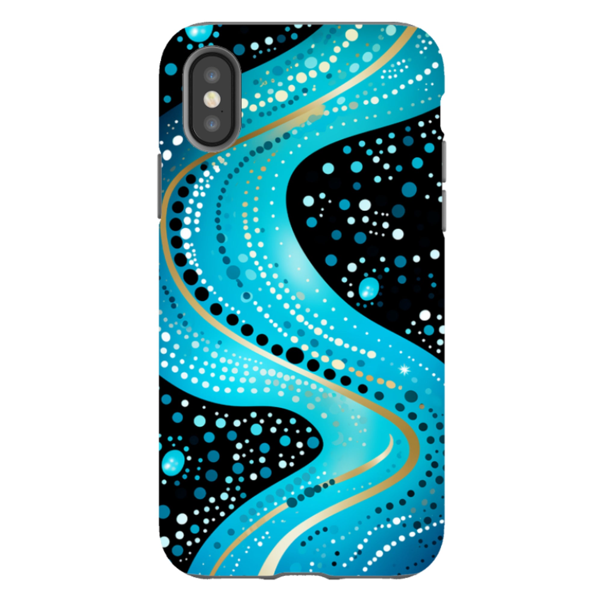 iPhone Tough Case -Blue Wave