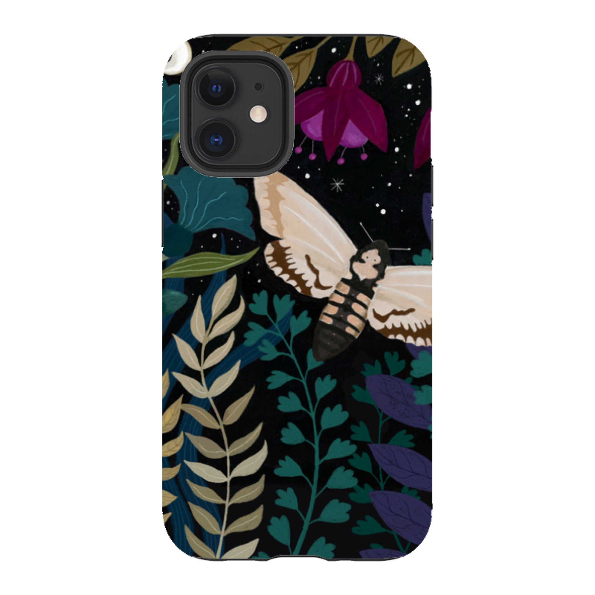 iPhone Tough Case - Midnight Moths By Bex Parkin