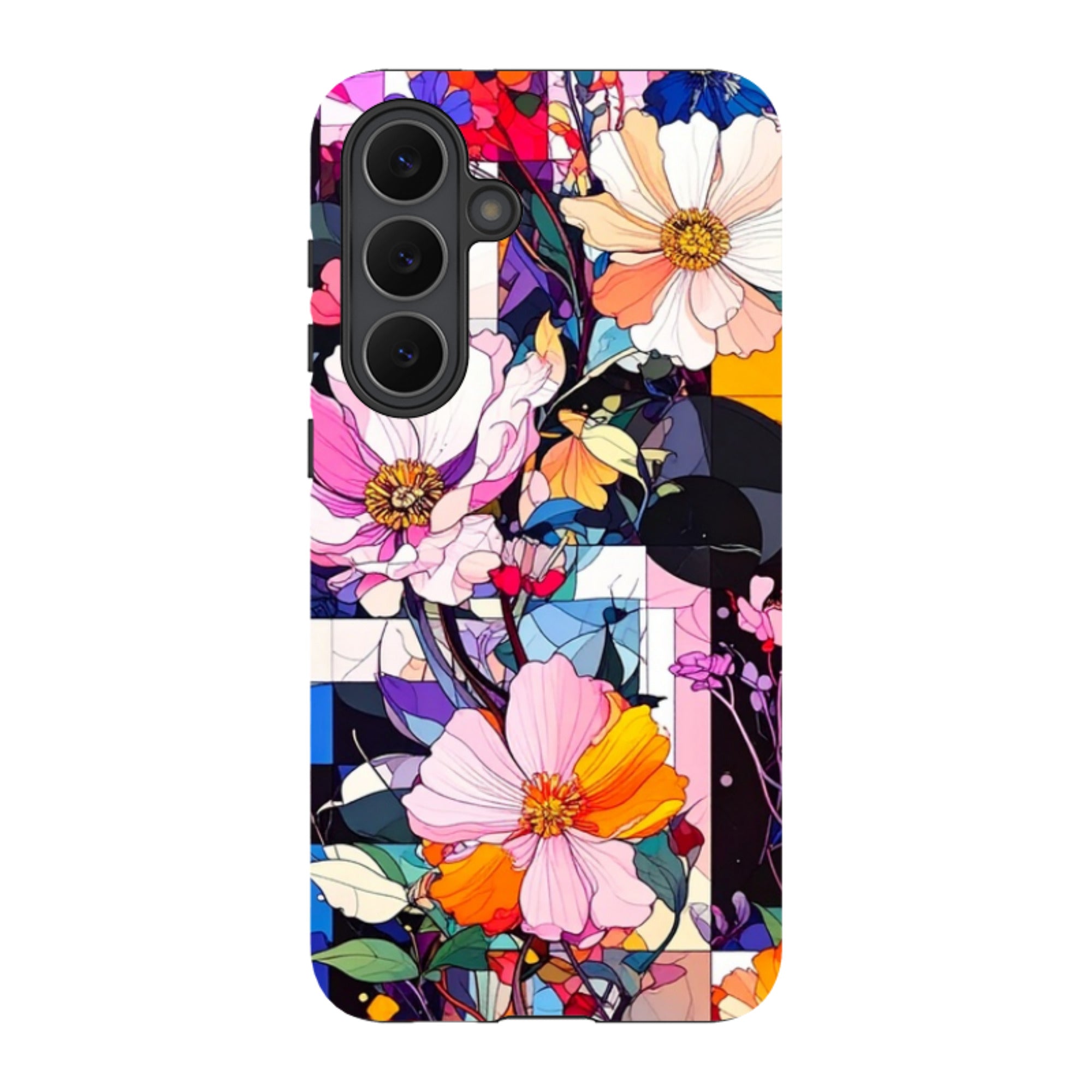 Samsung Tough Case - Block Floral