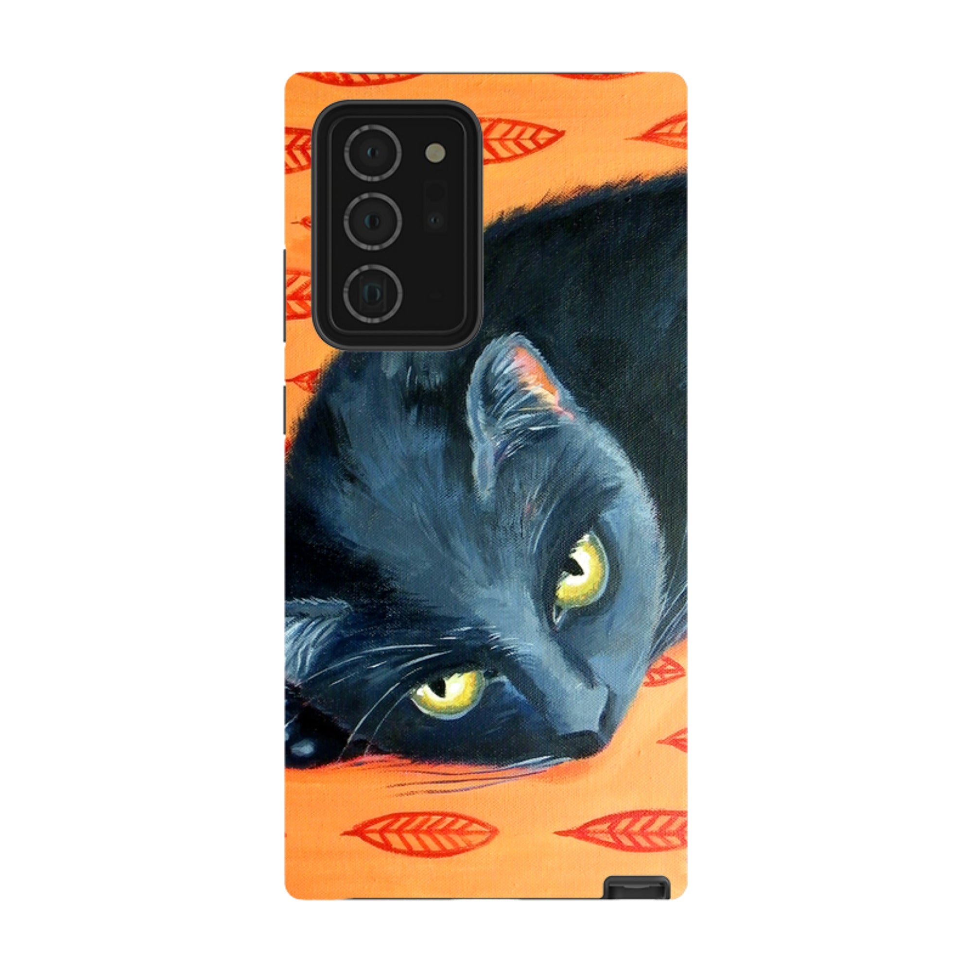 Samsung Tough Case - Black Cat By Mary Stubberfield