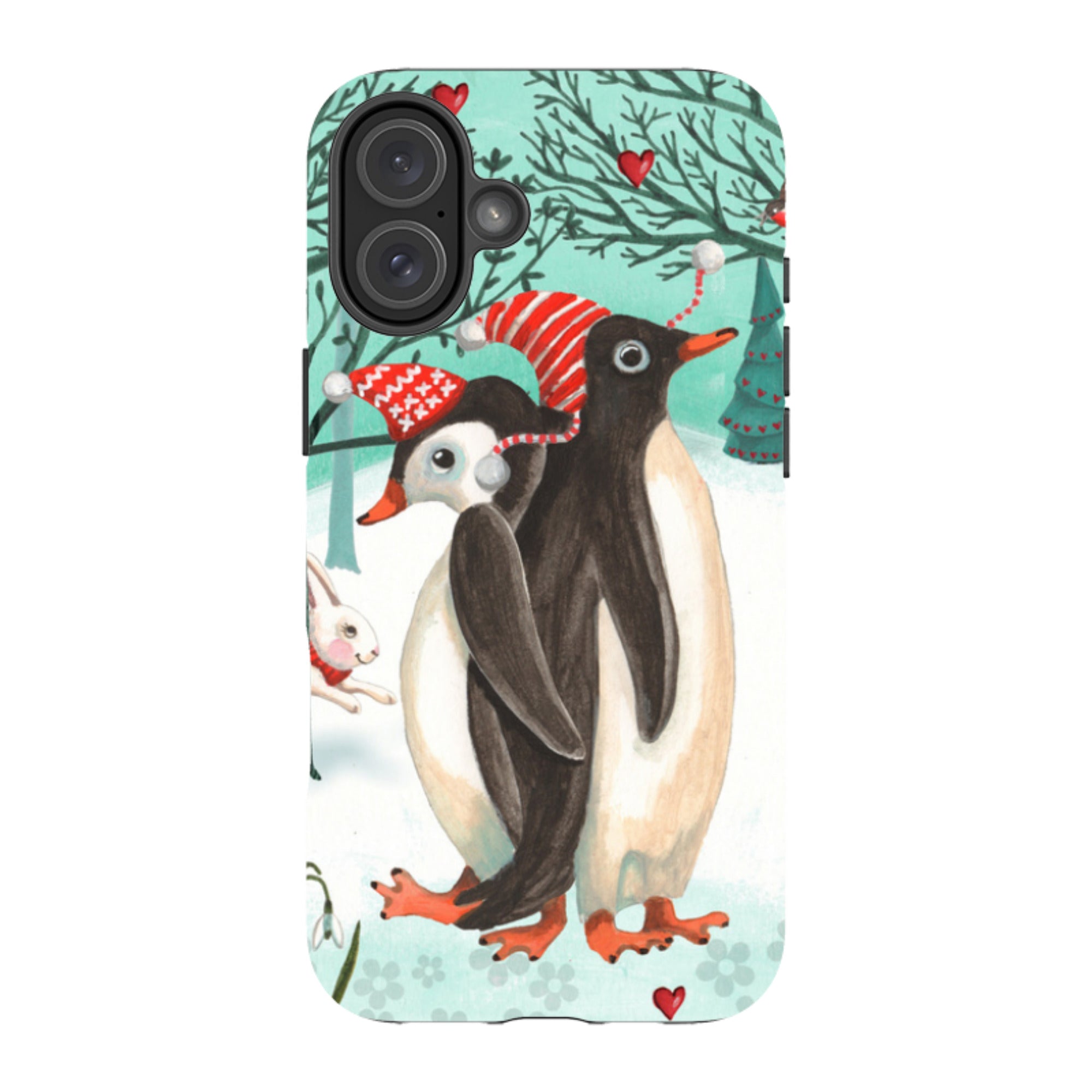 iPhone Tough Case - Winter Together By Caroline Bonne Muller