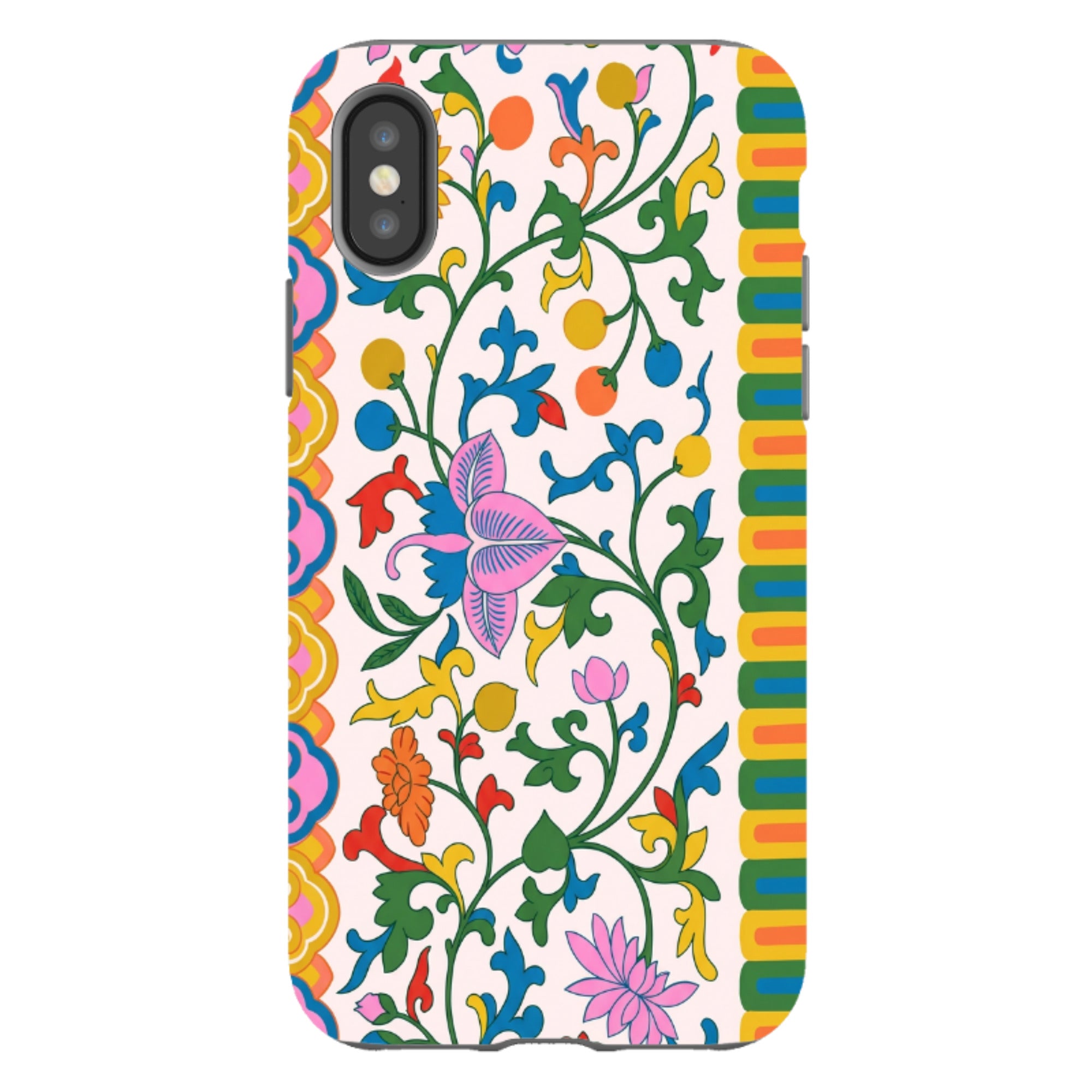 iPhone Tough Case - Vintage Asian Silk Tapestry