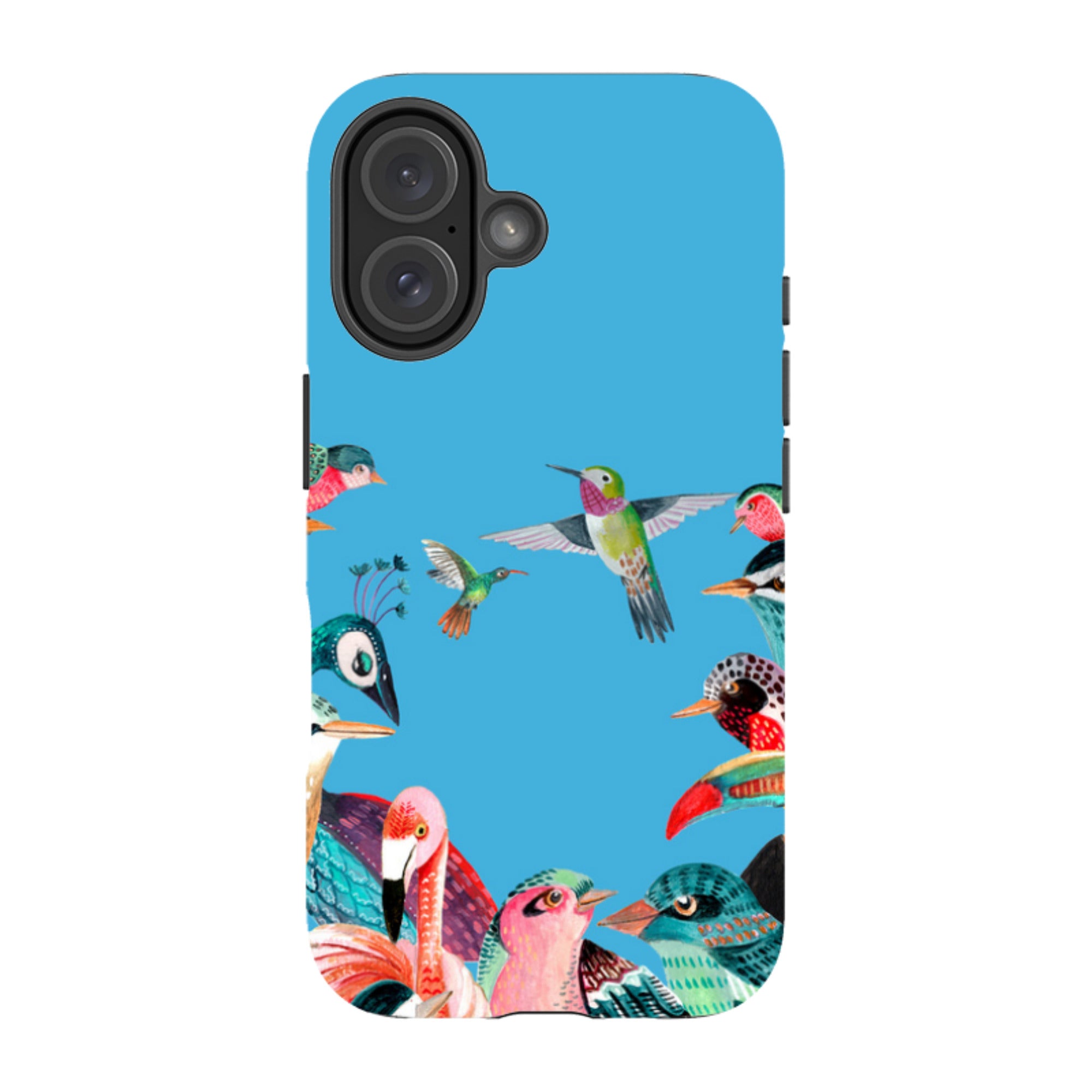 iPhone Tough Case - Blue Birds By Caroline Bonne Muller