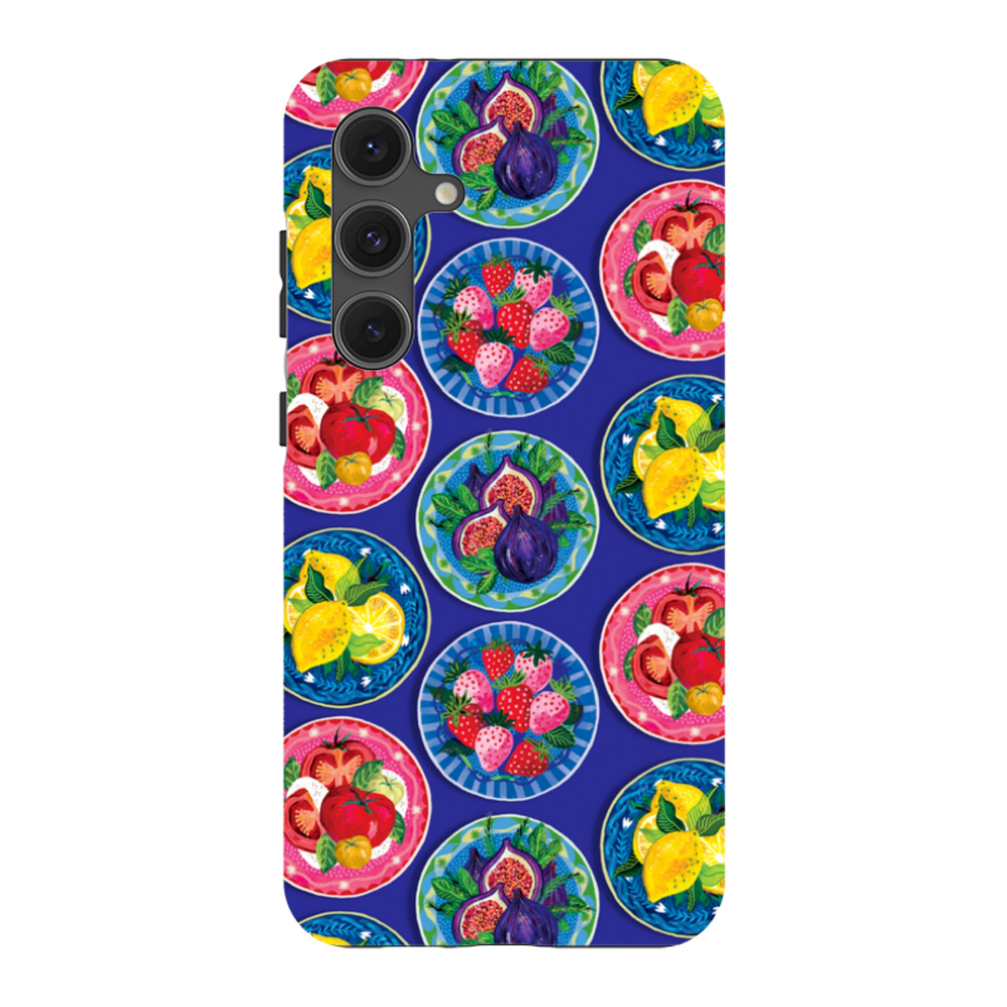 Samsung Tough  Case - Summer Plates Blue By Emma Frances Grant