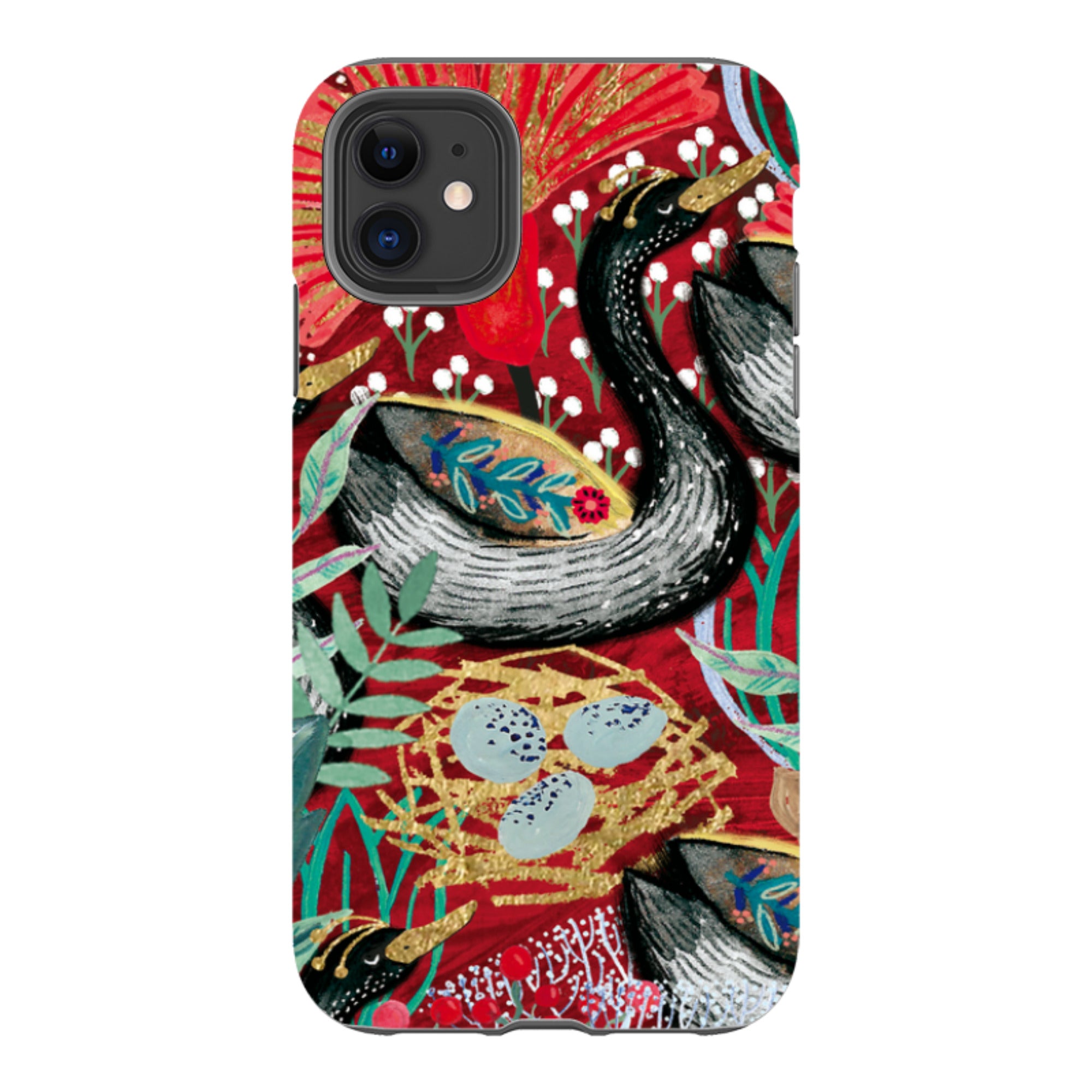 iPhone Tough Case - Eight Geese A Laying By Emma Frances Grant