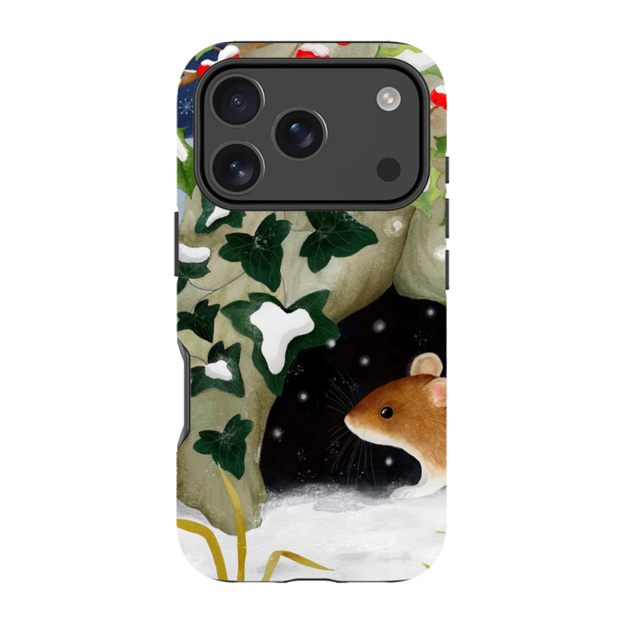 iPhone Tough Case - Winter Mouse By Bex Parkin