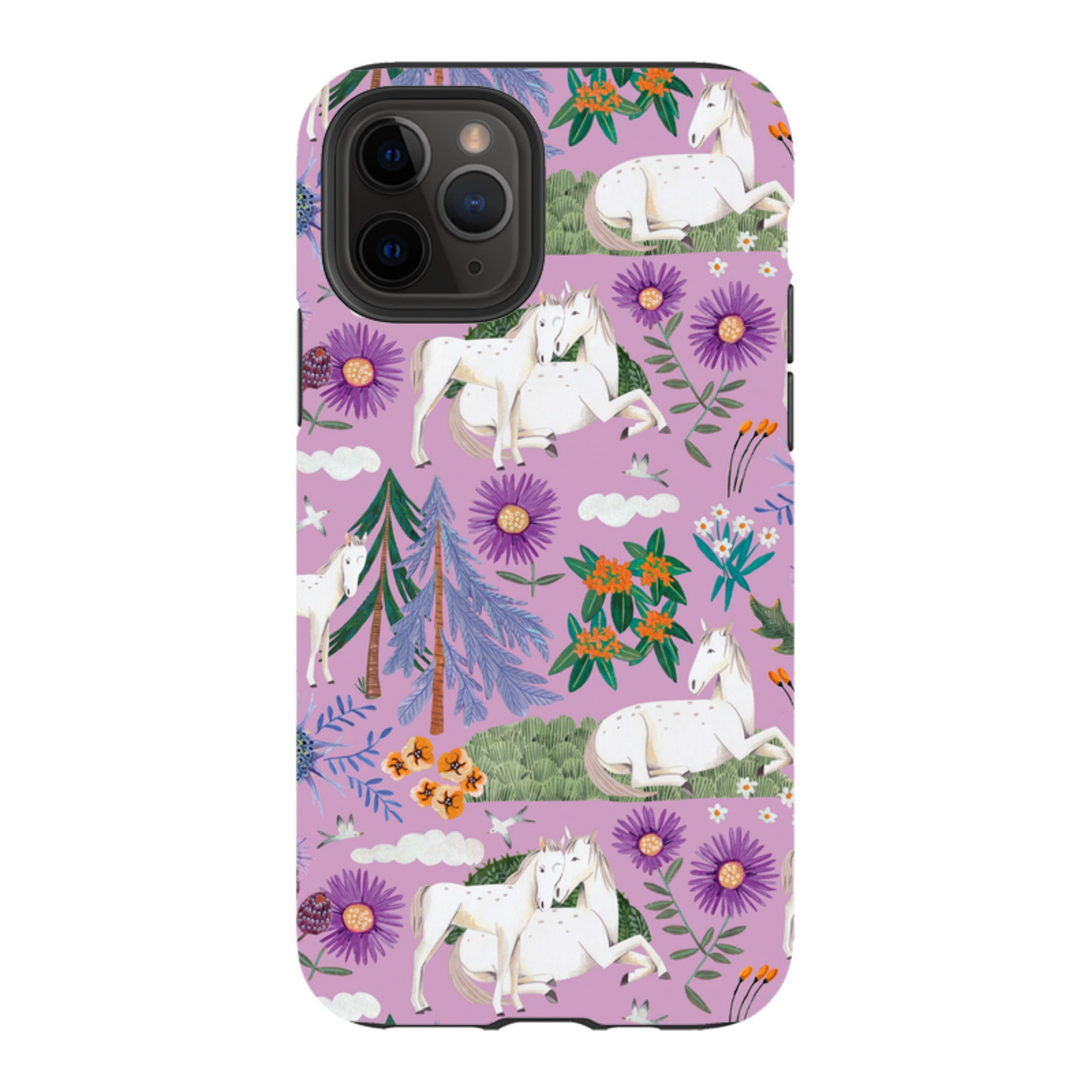 iPhone Tough Case - Horse Pattern By Caroline Bonne Muller
