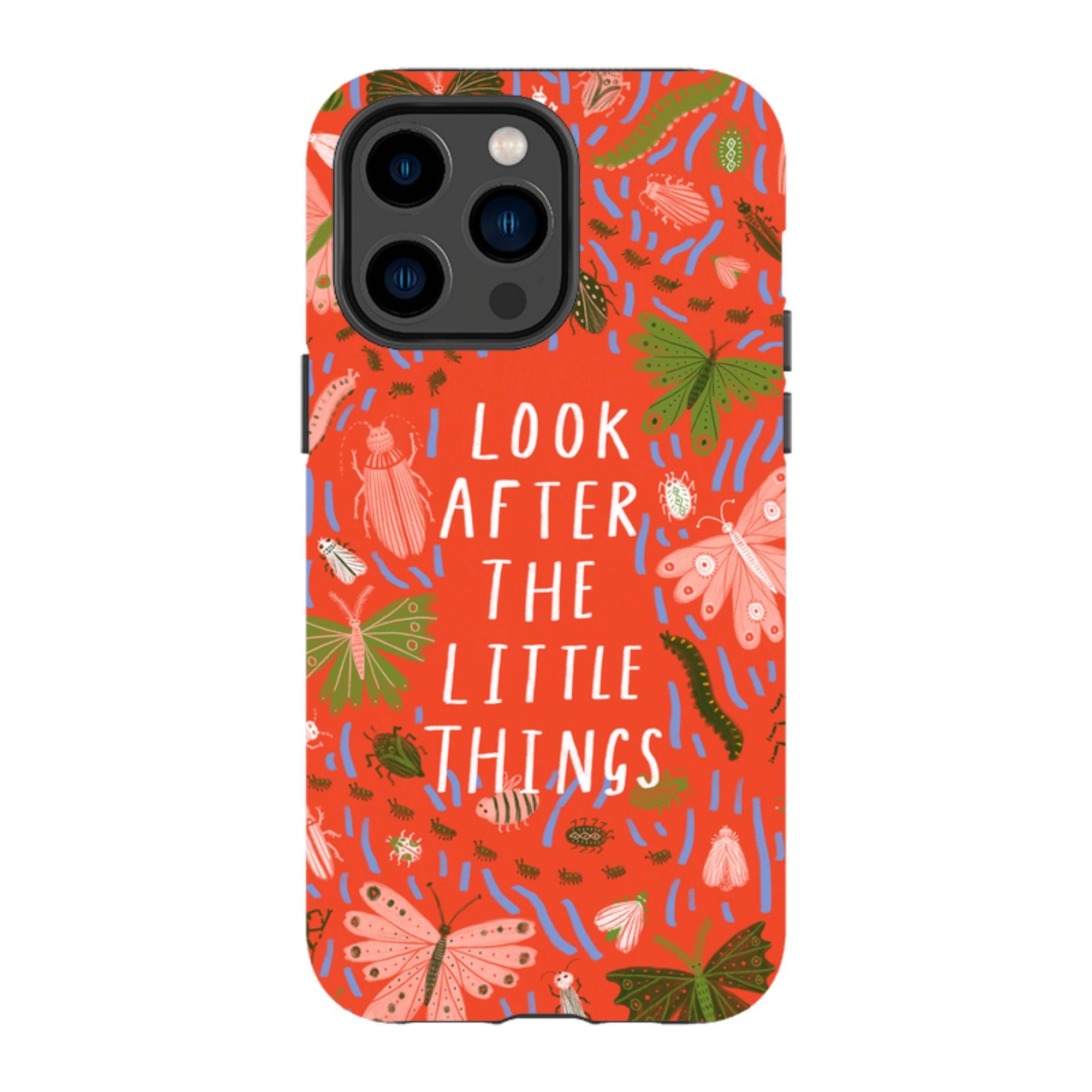 iPhone Tough Case - Little Things Orange By Lee Foster Wilson
