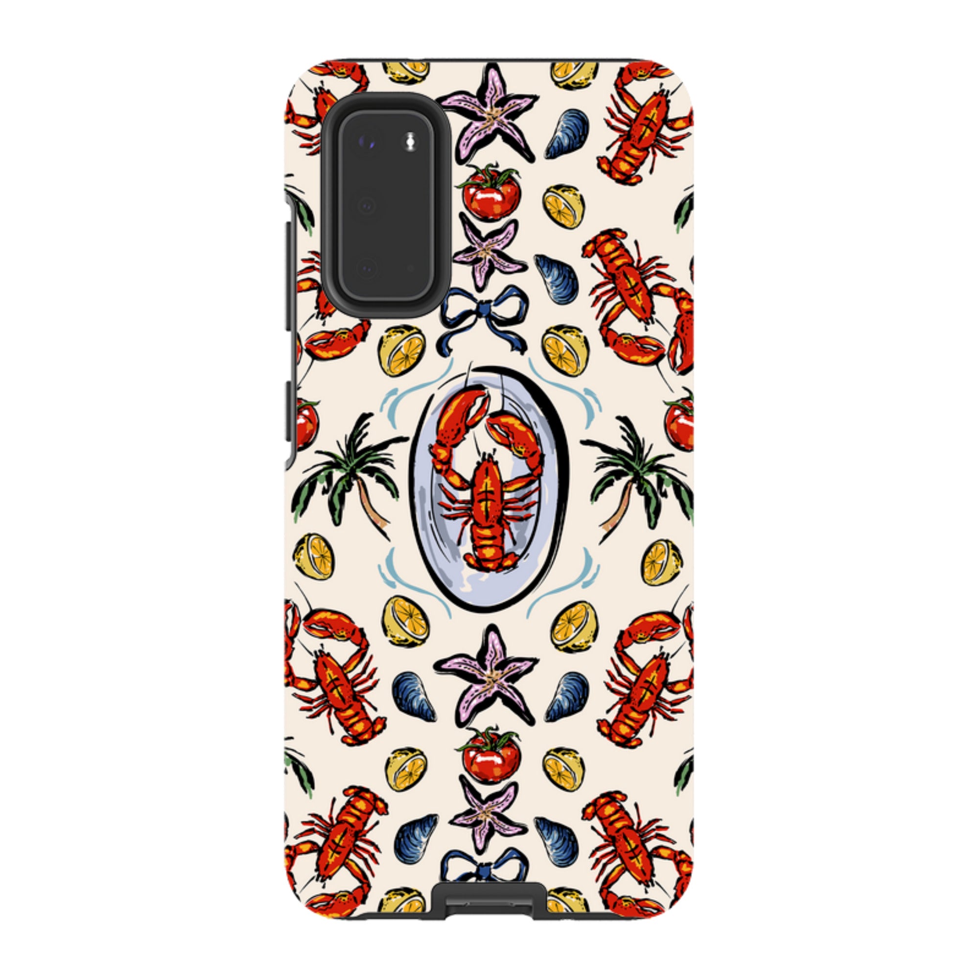Samsung Tough Case - Seafood and palm trees