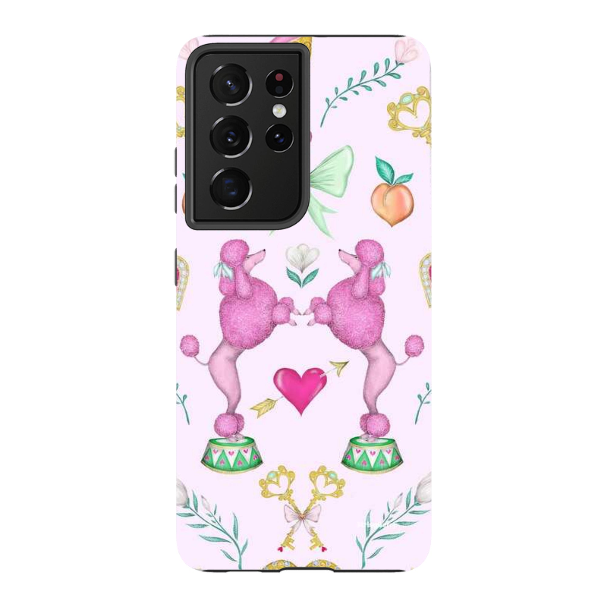 Samsung Tough Case - Pink Poodle Parlour Sugar By Catherine Rowe