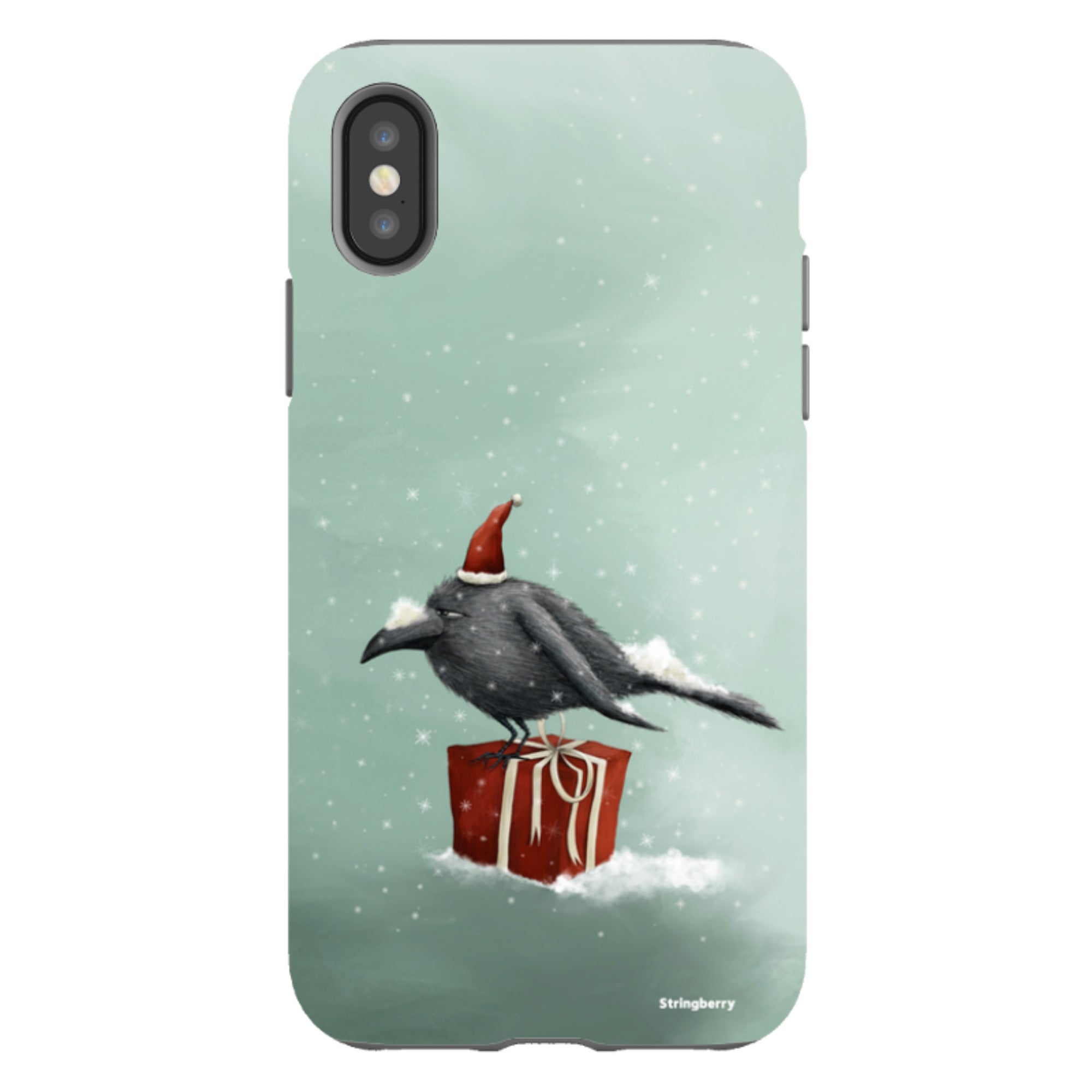 iPhone Tough Case - Santa Crow By Maja Lindberg